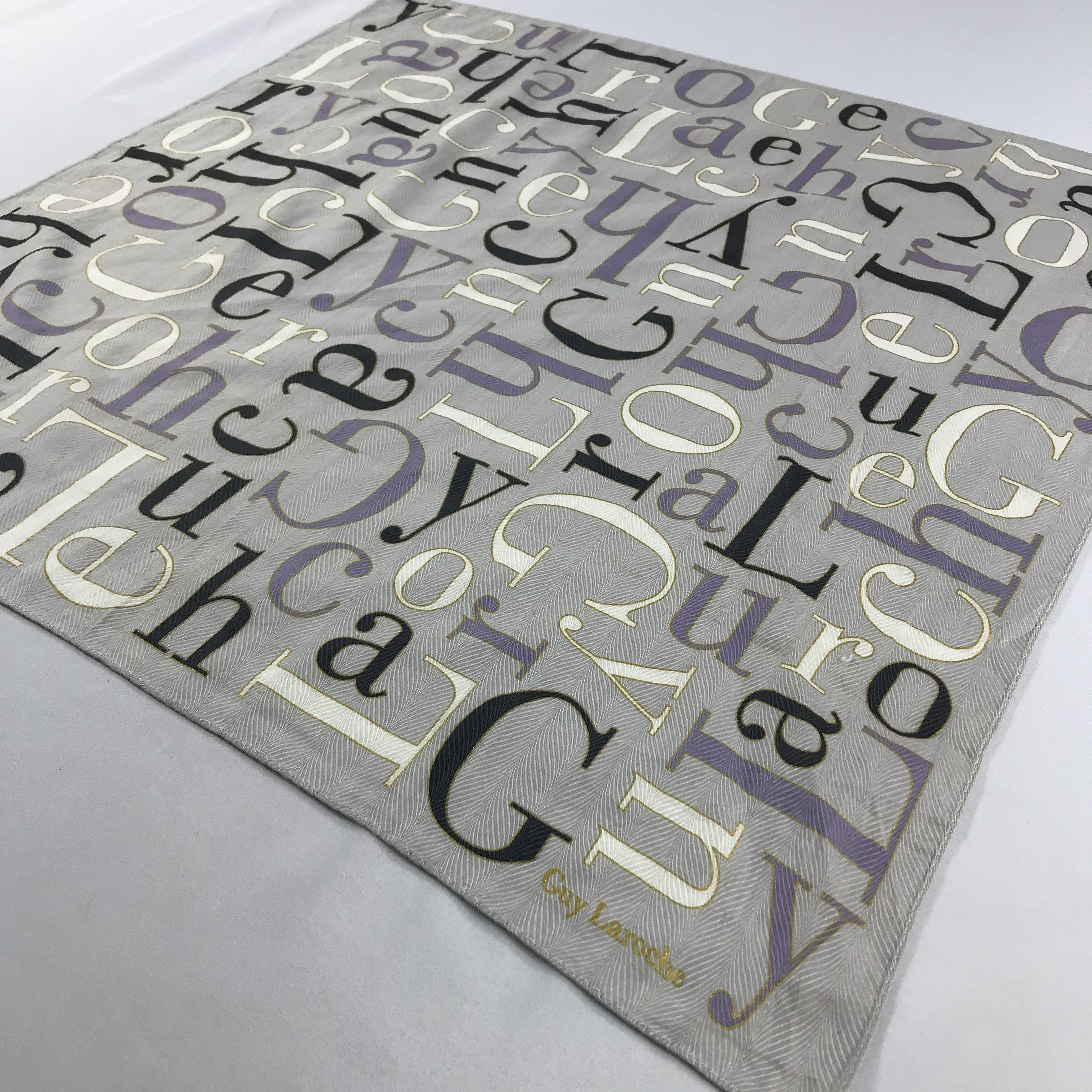 Guy Laroche × Vintage Guy Laroche Bandana / Handkerchief / Neckerchief - S2285 Size ONE SIZE - 2 Thumbnail