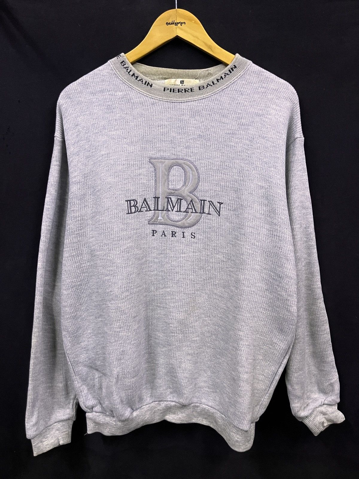 Balmain VINTAGE PIERE BALMAIN PARIS TOM TOM SWEATSHIRT Size US XL / EU 56 / 4 - 1 Thumbnail