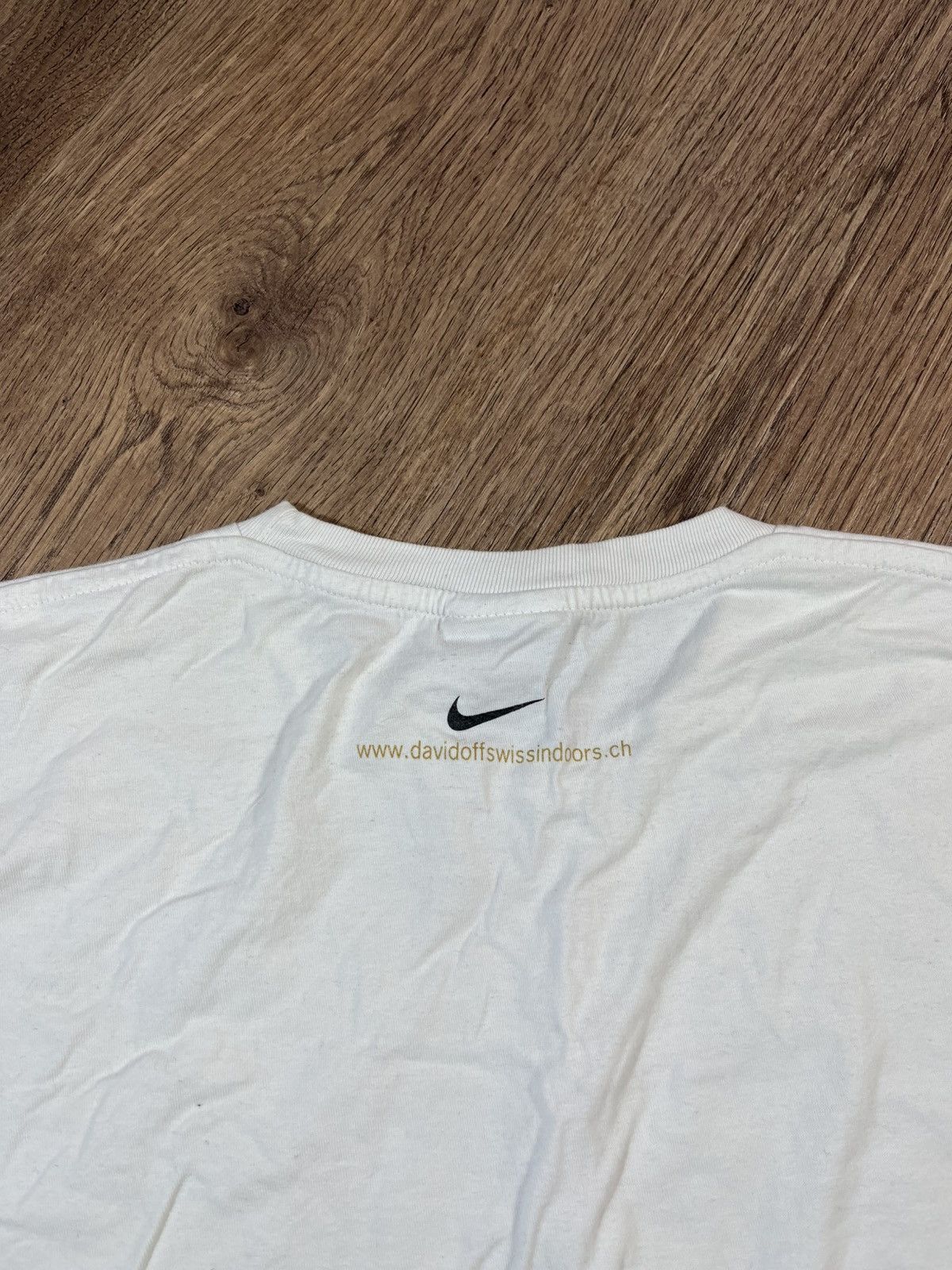Nike Nike Vintage 90s T Shirt Davidoff Swiss Indoors Size US XL / EU 56 / 4 - 7 Thumbnail