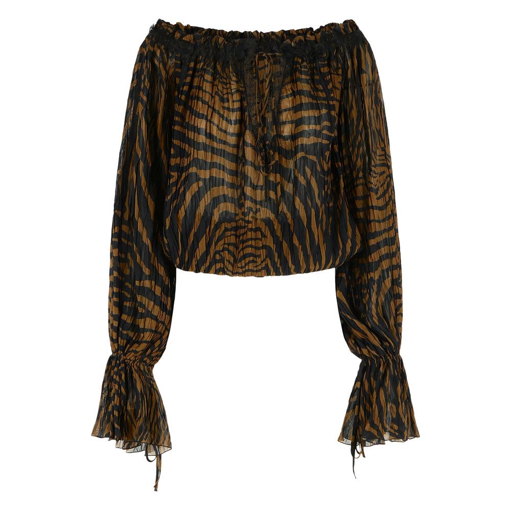 Blumarine Blumarine BROWN Tops - Blouses Size XS / US 0-2 / IT 36-38 - 1 Thumbnail