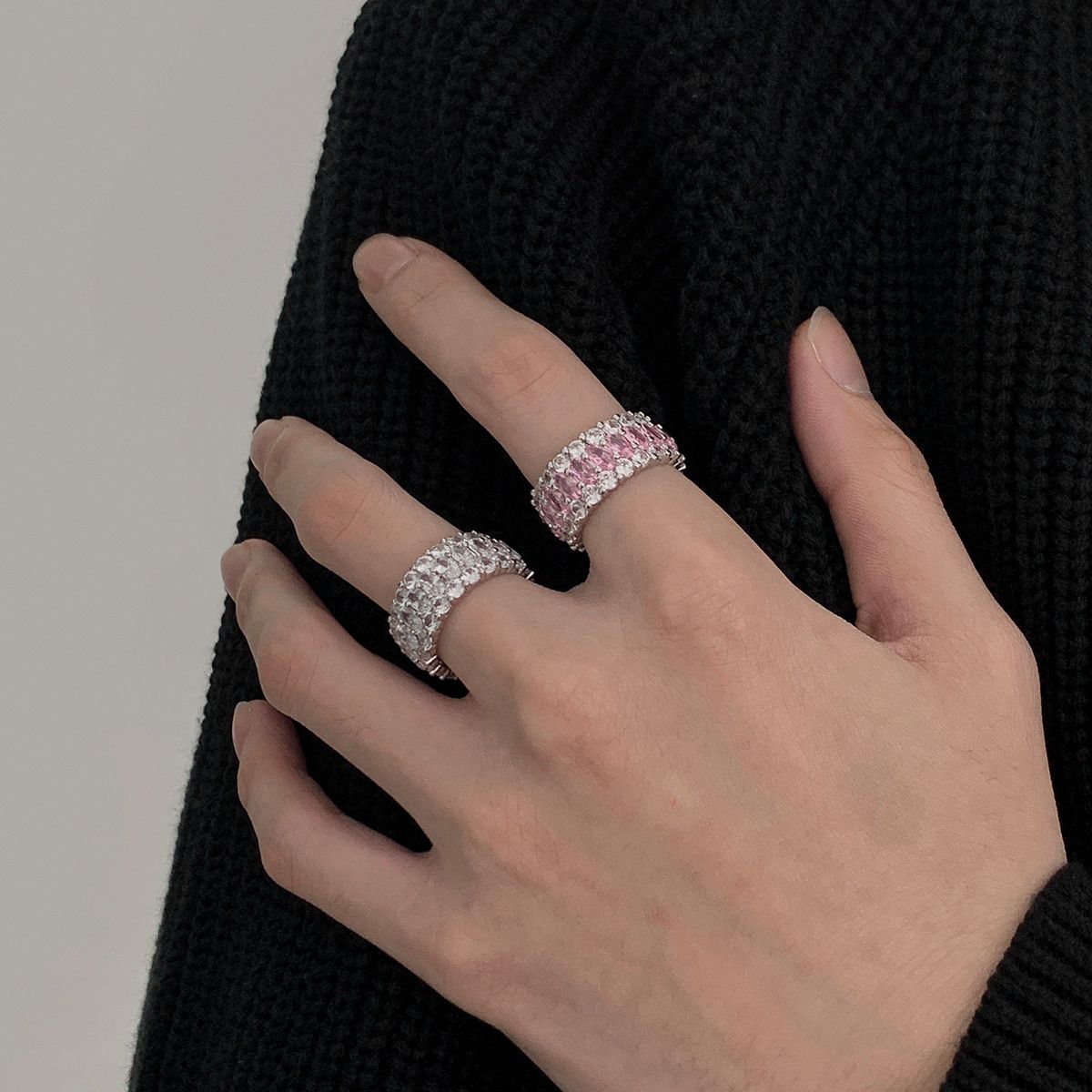 Retro Jewelry Rings Open Ring (Size 7-13) in Silver, Men's