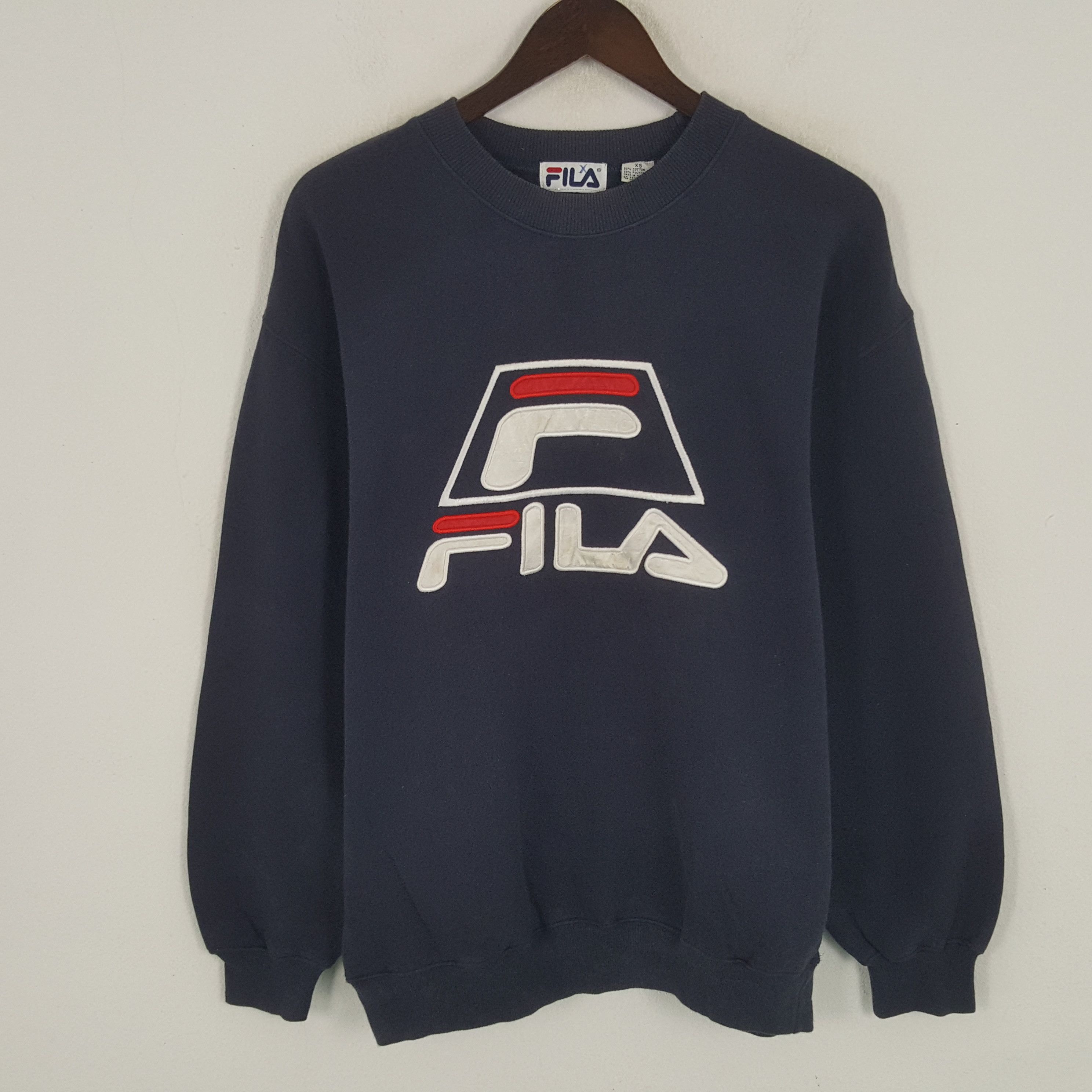 Fila × Vintage Vintage Fila Patch Logo Sweatshirt Size US M / EU 48-50 / 2 - 1 Thumbnail