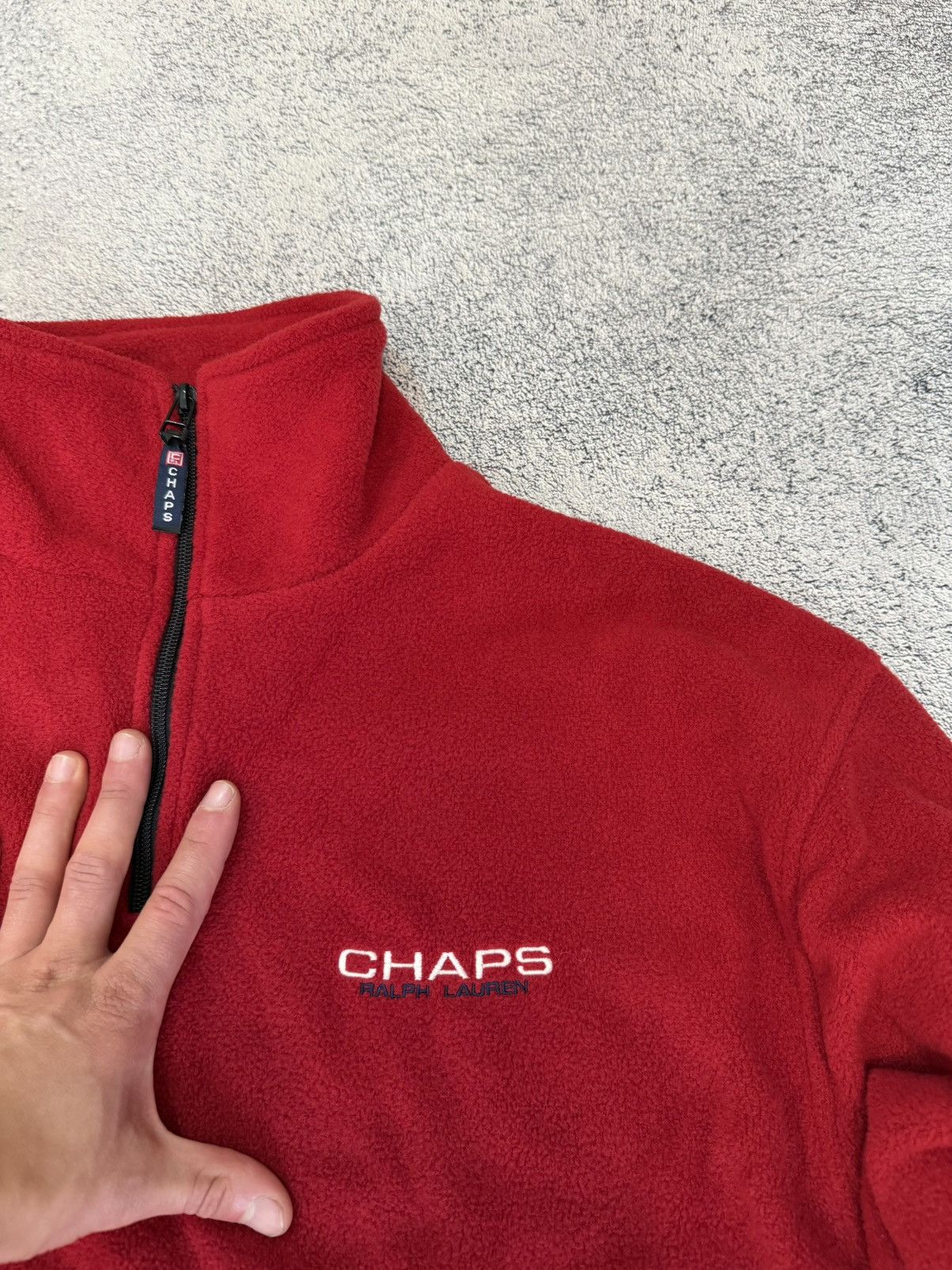 Chaps Ralph Lauren Chaps Ralph Lauren Fleece 1/4 Zip Pullover Logo Vintage M-L Size US M / EU 48-50 / 2 - 5 Thumbnail