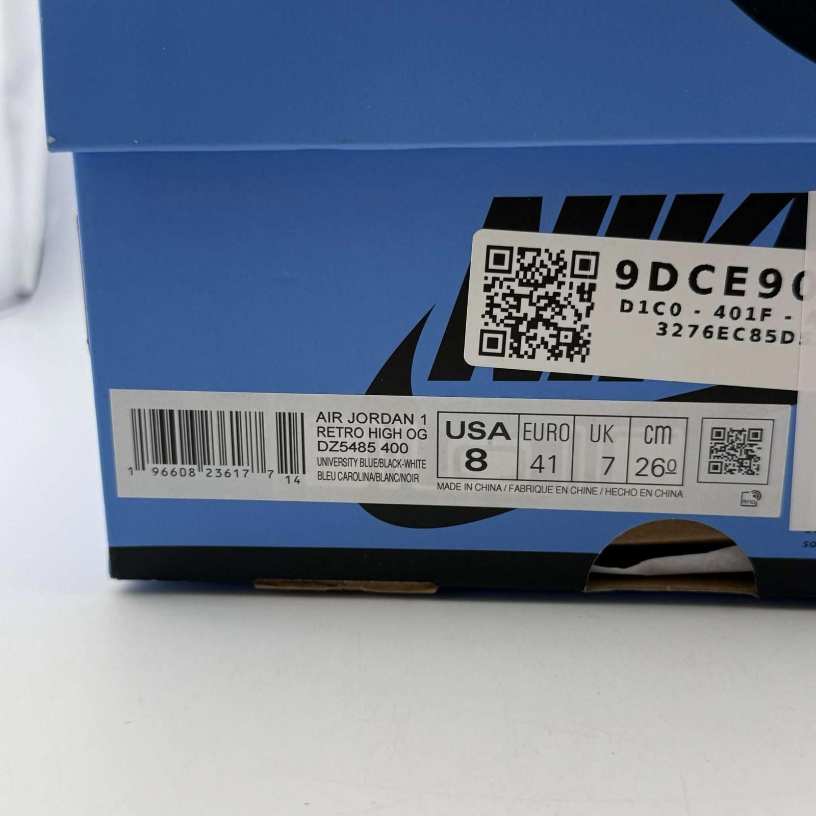 Nike Air Jordan 1 Retro High UNC Blue US 8 New with Box DZ54... Size US 8 / EU 41 - 9 Thumbnail