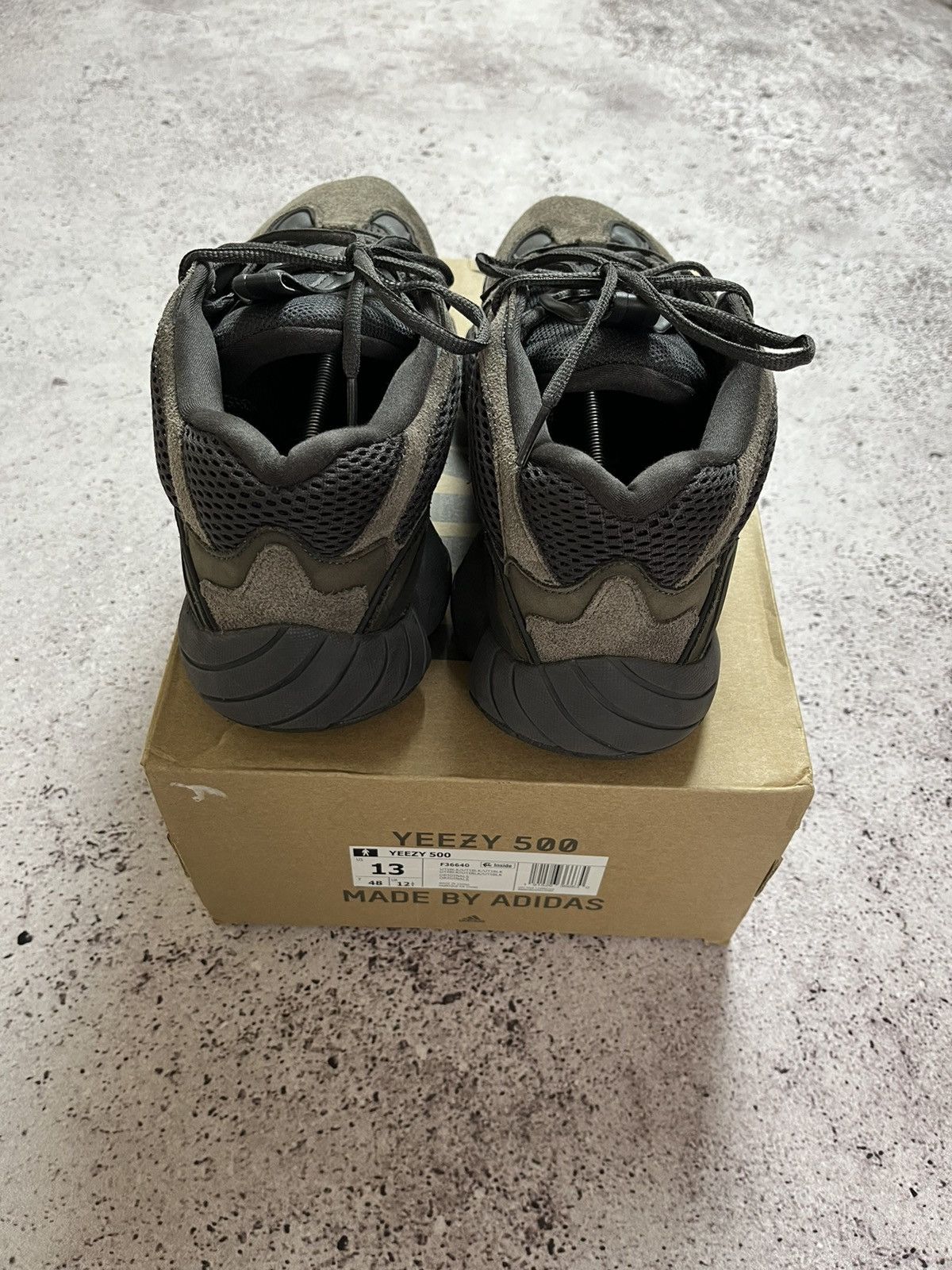 Adidas × Kanye West Adidas Yeezy 500 Utility Black Size US 13 / EU 46 - 3 Thumbnail