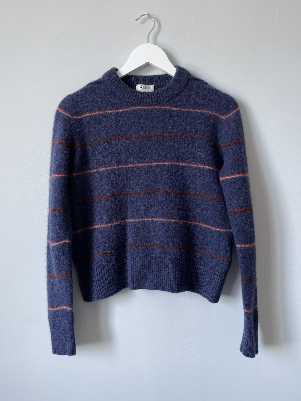 Acne Studios Acne Studios Kai S Striped 100% Wool Sweater Size US S / EU 44-46 / 1 - 1 Thumbnail
