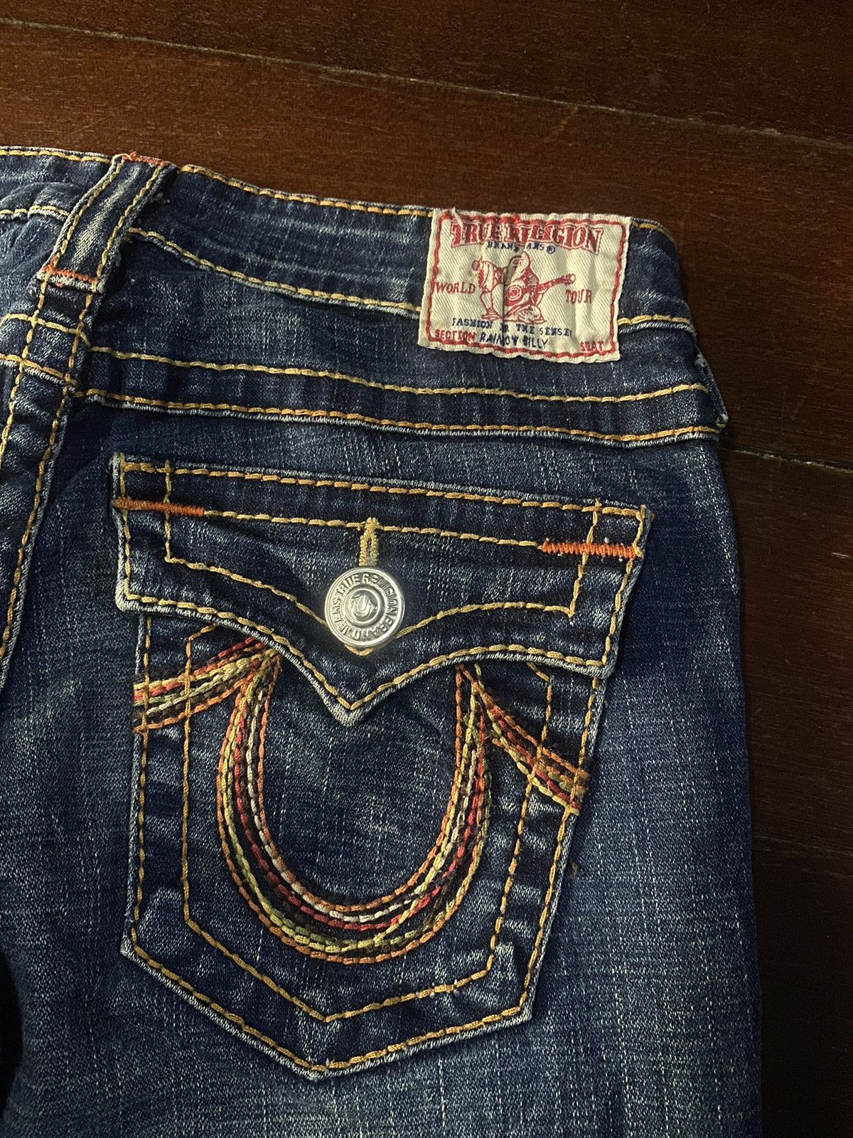 Designer × True Religion Fire 🔥 TRUE RELIGION made in usa big stitching boot cut Size 32" / US 10 / IT 46 - 8 Thumbnail
