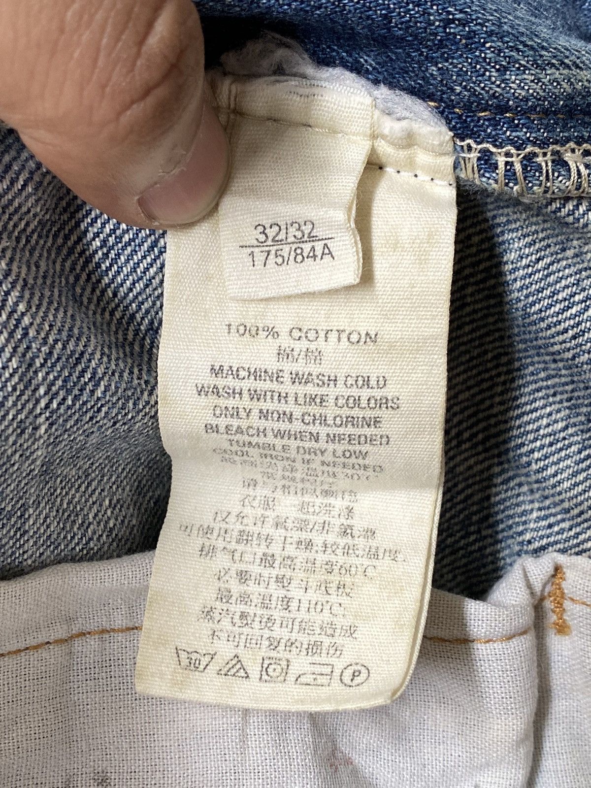 Ralph Lauren × Vintage THRASHED Mud Wash Ralph Lauren Destroyed Jeans Size US 32 / EU 48 - 15 Thumbnail
