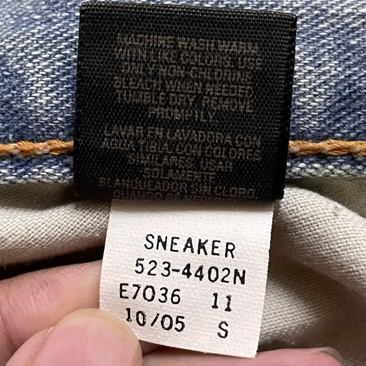 Japanese Brand Rare Design Vintage Brand Sneaker Fit Flared Jeans 2000s Size US 32 / EU 48 - 12 Thumbnail