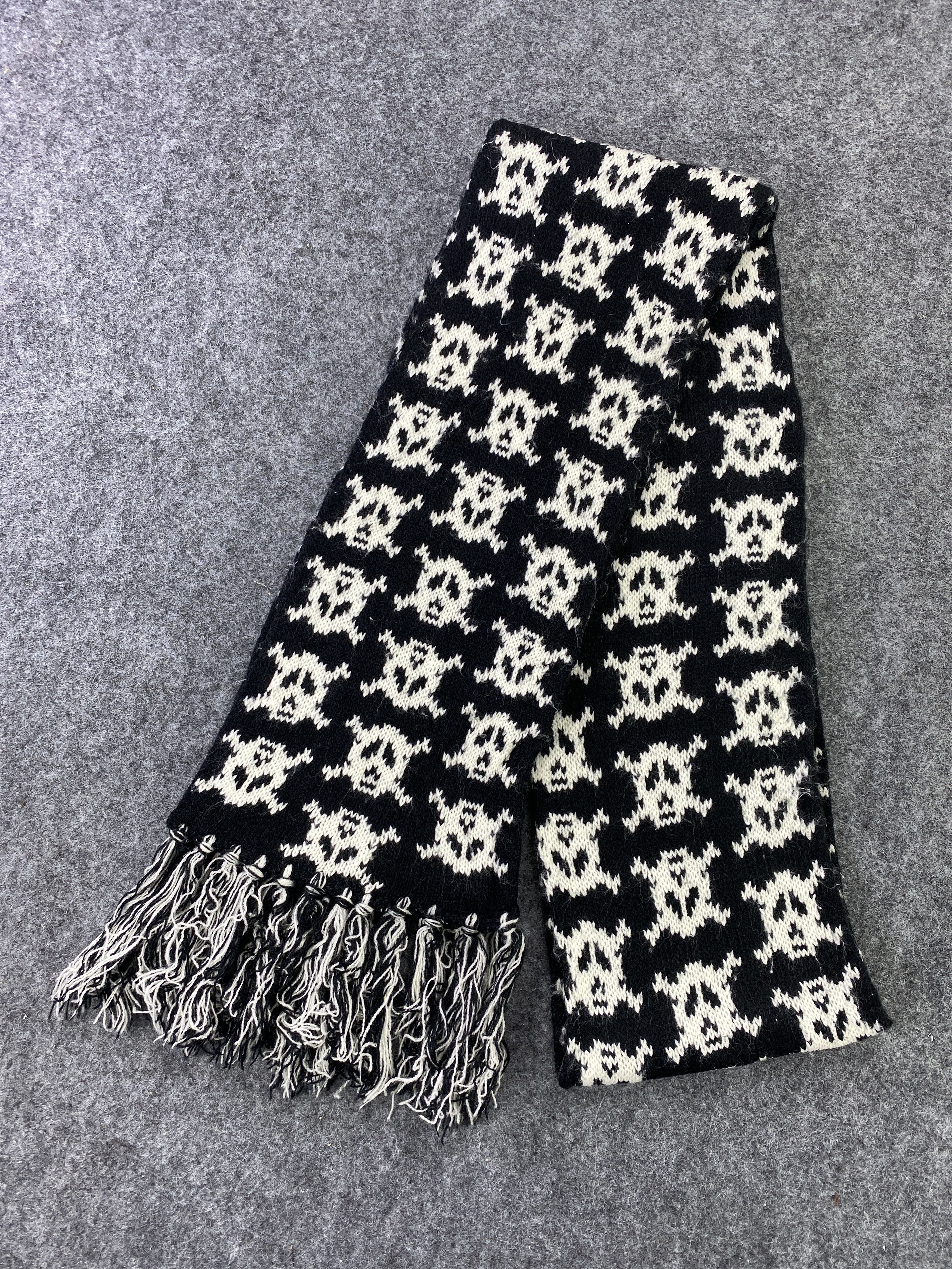 Designer Skull Full print Scarf/Muffler/Neckwear -T368 Size ONE SIZE - 4 Thumbnail