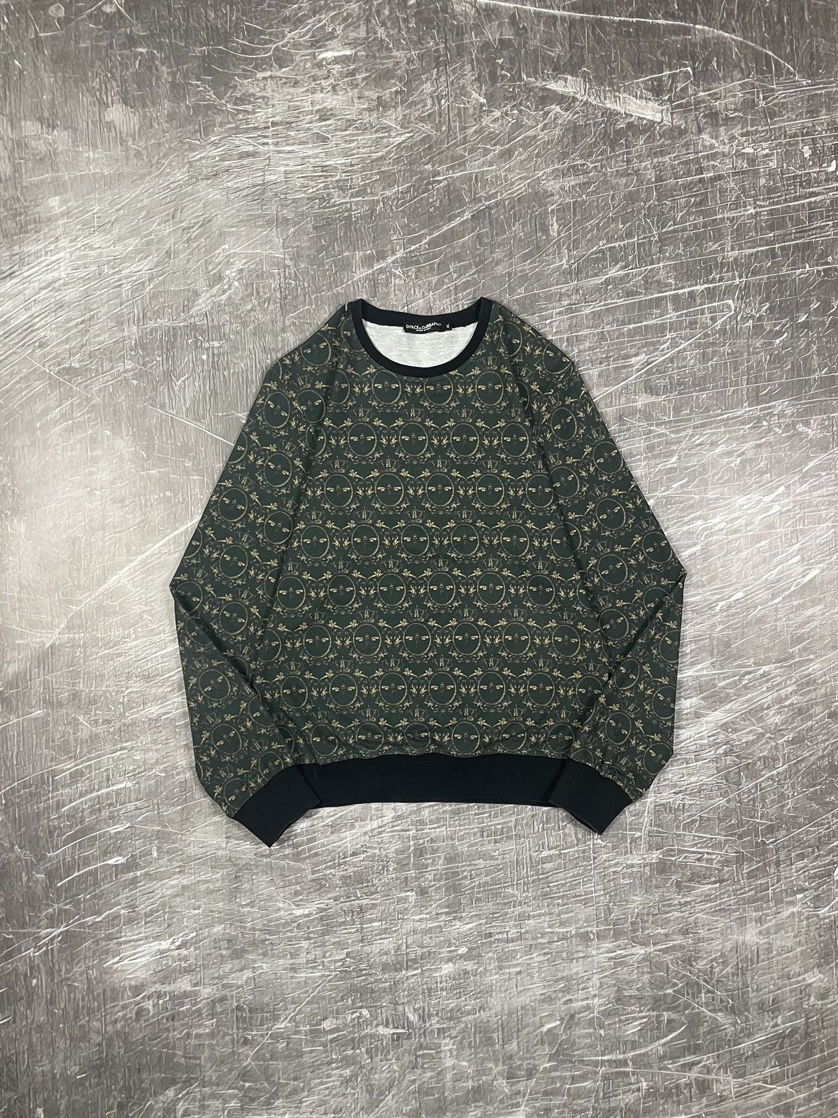Dolce Gabbana Bee&Crown Monogram Rare Sweatshirt