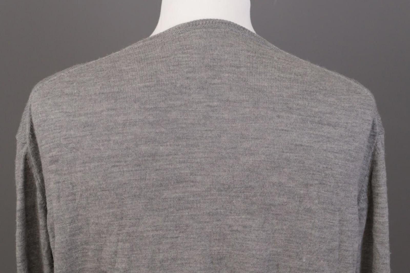 Lacoste Lacoste Gray Wool Knit Cewq Neck Long Sleeve Sweater Size 7 Size US M / EU 48-50 / 2 - 9 Thumbnail