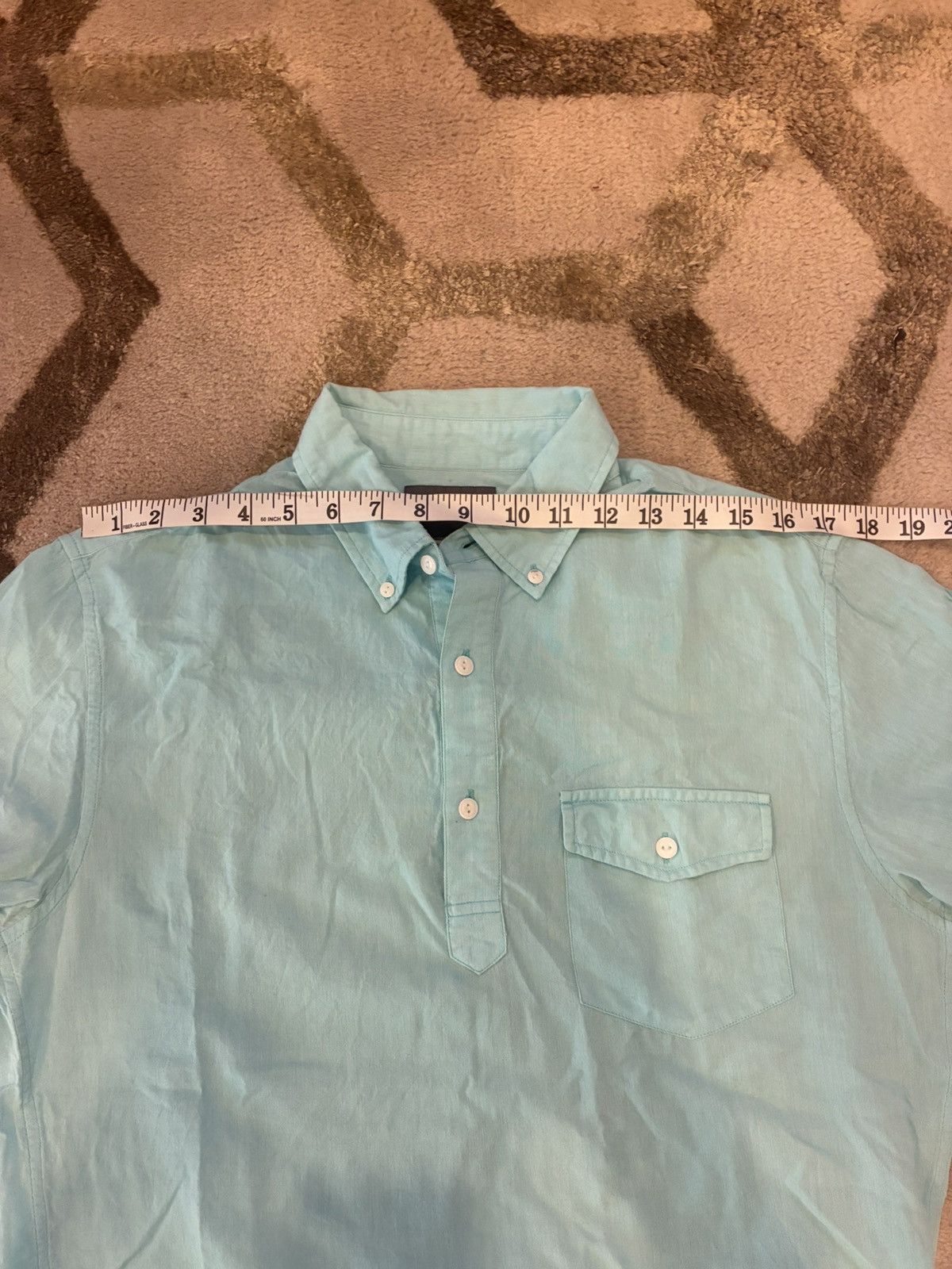 Bonobos Bonobos Slim Fit Short Sleeve Oxford Popover in Mint Size US M / EU 48-50 / 2 - 5 Thumbnail