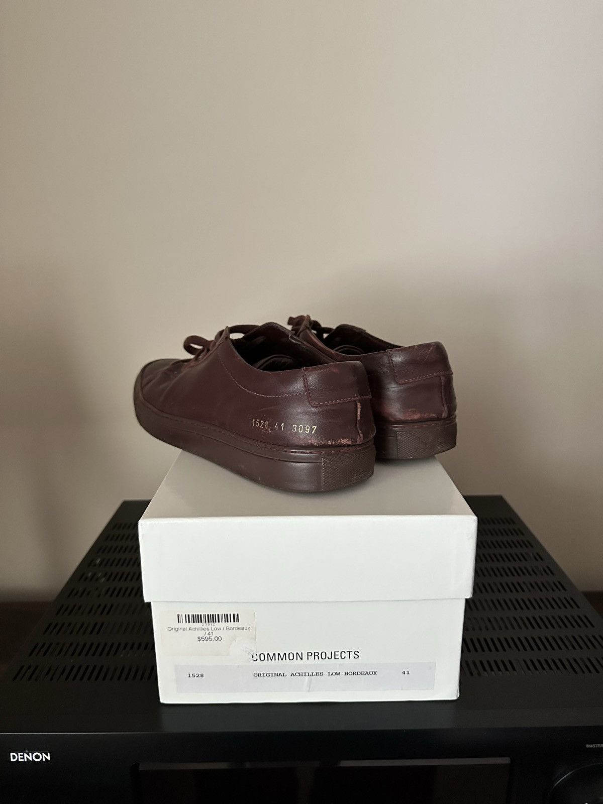 Common Projects Common Projects Achilles Low Burgundy Size US 8 / EU 41 - 1 Thumbnail