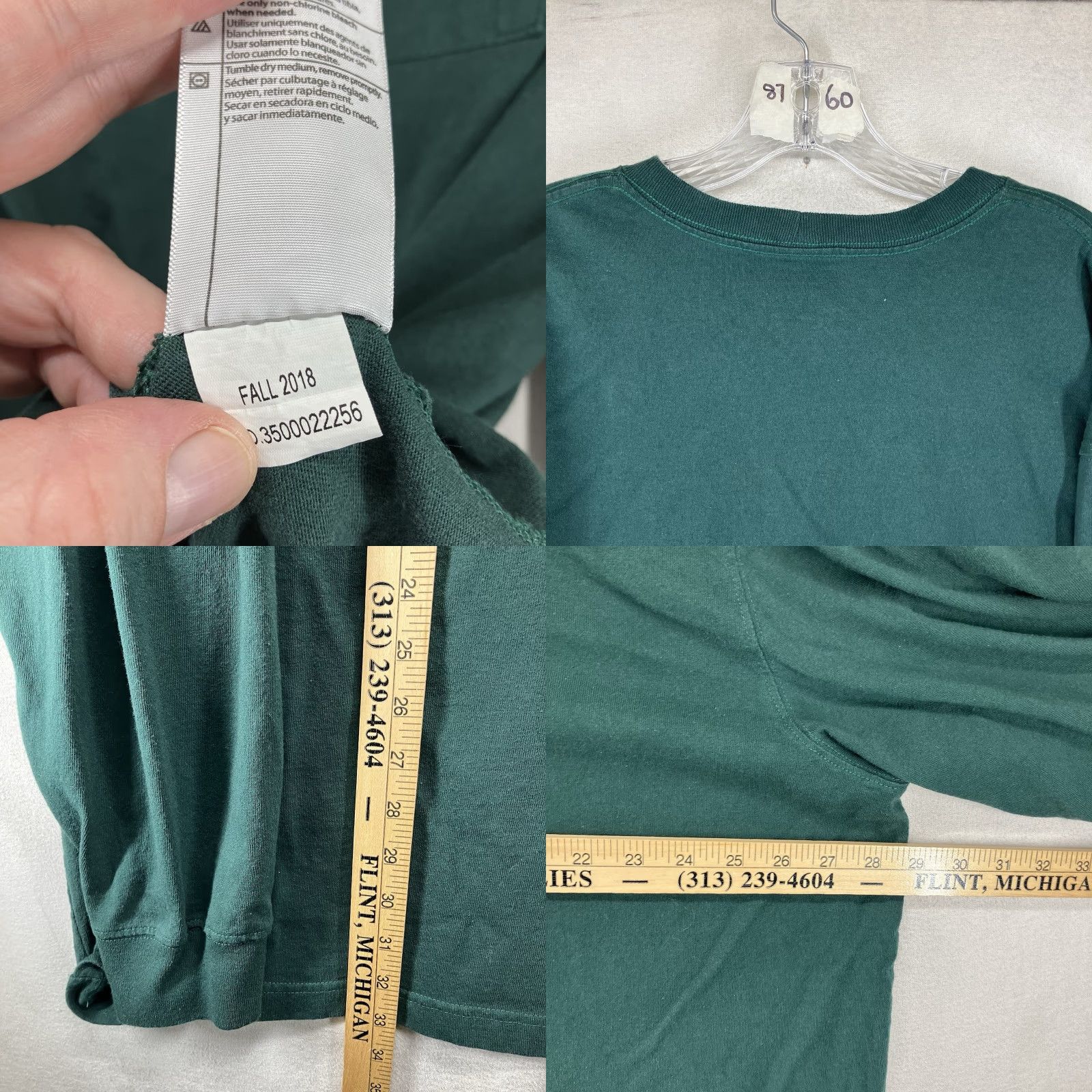 Carhartt Carhartt Men’s T-Shirt 2XL Crew Neck Forest Green Workwear Pockets Classic Outdoor Size US XXL / EU 58 / 5 - 8 Thumbnail