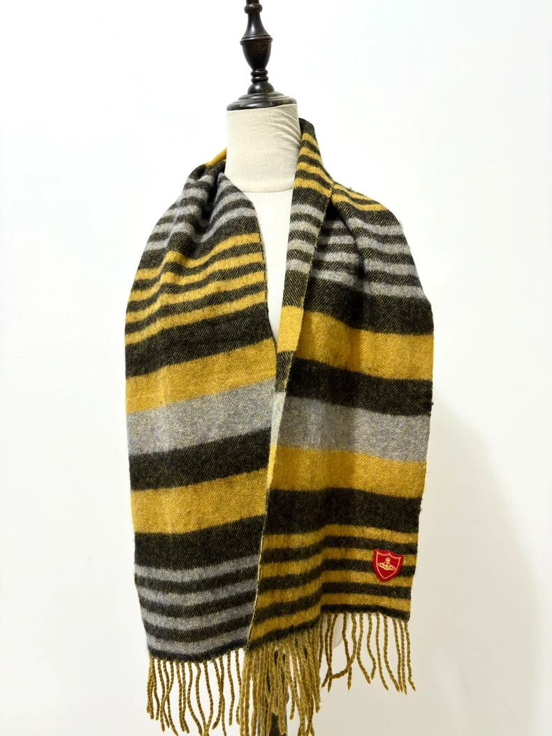 Vivienne Westwood Vivienne Westwood Yellow striped Saturn scarf Size ONE SIZE - 5 Thumbnail