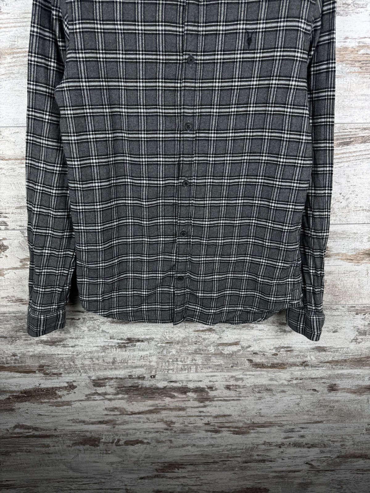 Allsaints Mens Vintage AllSaints AMOS LS SHIRT button up flannel grey Size US S / EU 44-46 / 1 - 4 Thumbnail