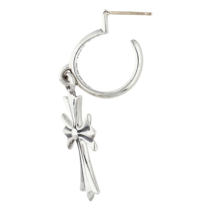 Chrome Hearts Chrome Hearts Tiny CH Cross Hoop Earring Size ONE SIZE - 5 Thumbnail