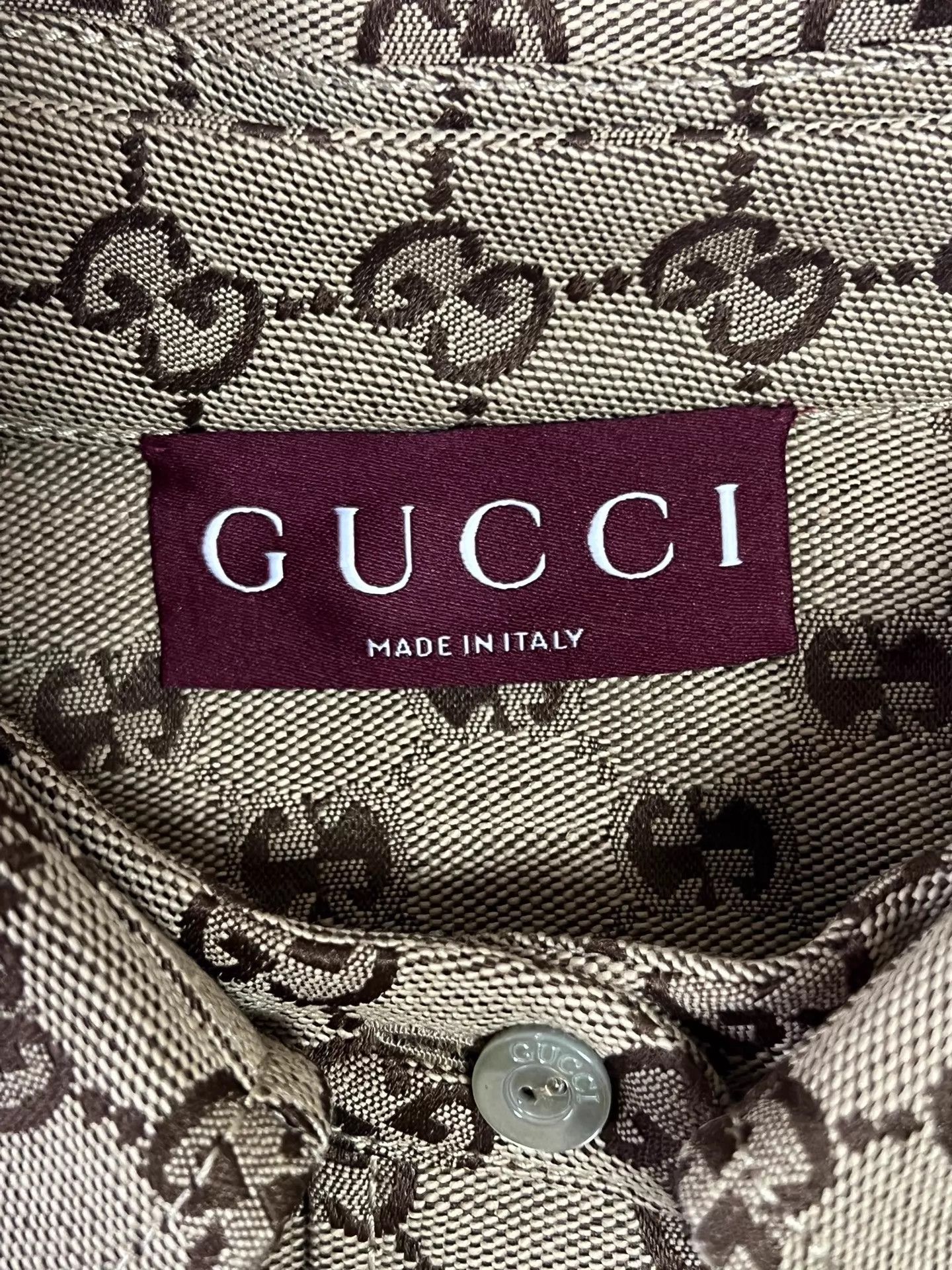 Gucci Gucci 42 EU GG Monogram Long-Sleeve Shirt Mint Size M / US 6-8 / IT 42-44 - 6 Thumbnail