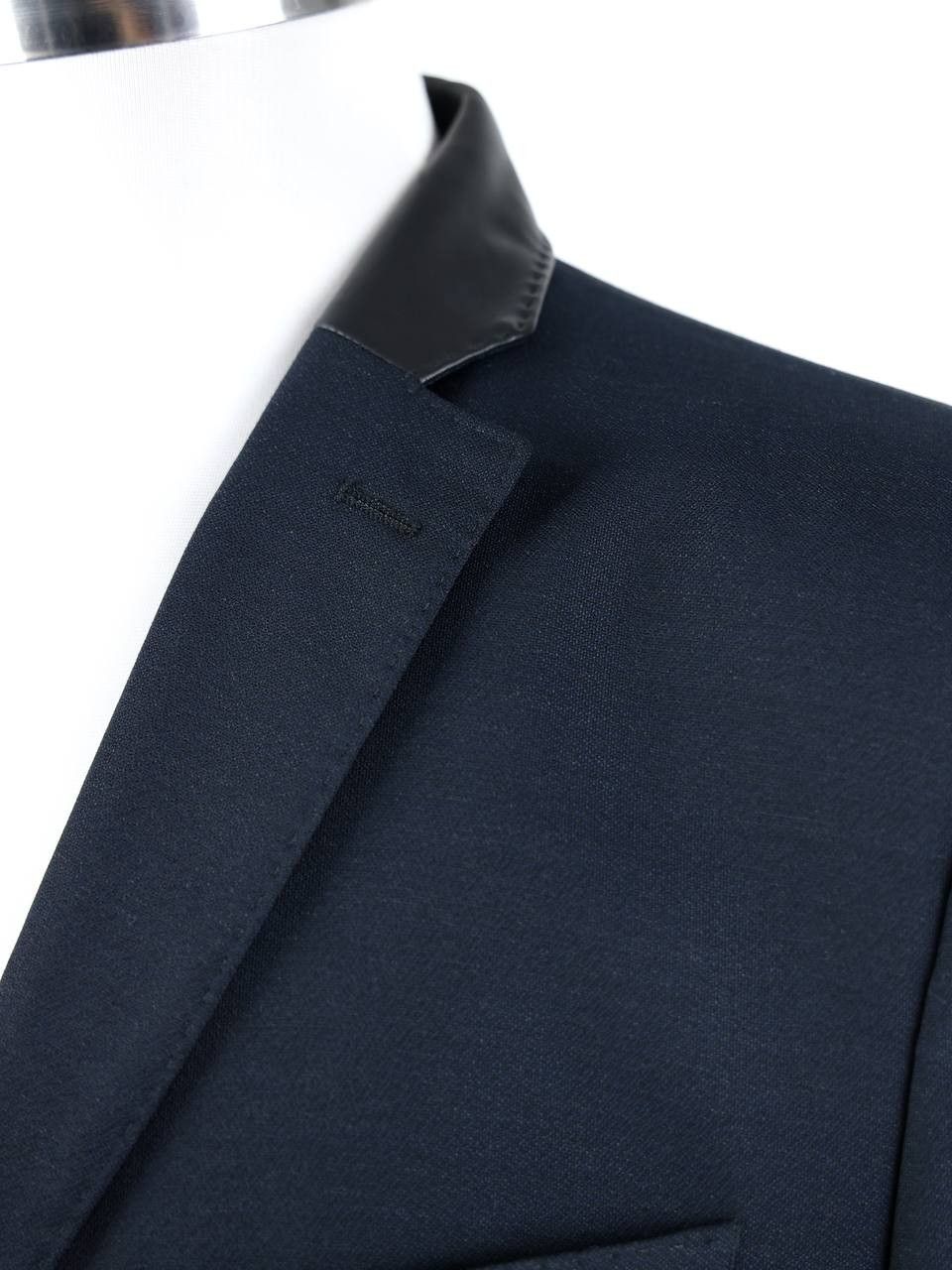 J.Lindeberg J.LINDEBERG Super 100's wool blazer with leather collar Size 54R - 5 Thumbnail