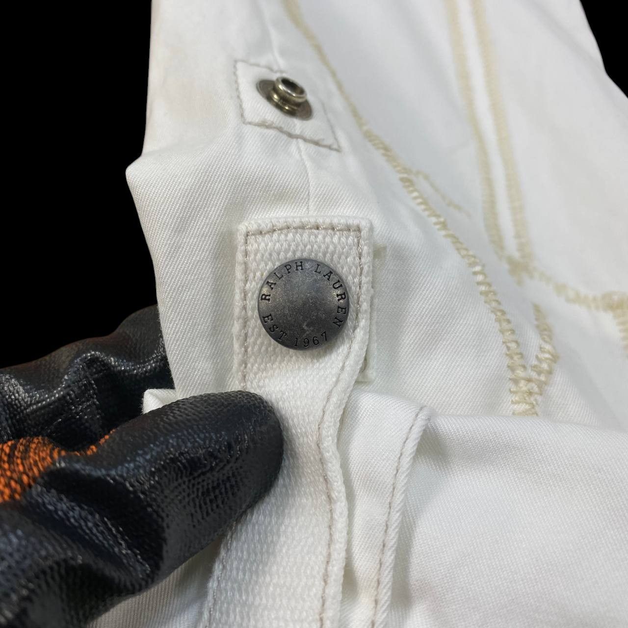 Polo Ralph Lauren Polo Ralph Lauren Off-White Utility Cargo spider-web Stitch Size US 30 / EU 46 - 18 Thumbnail