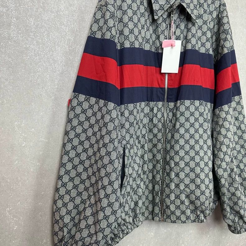 Gucci Gucci SS24GG printed striped pointed collar single-breasted Size US M / EU 48-50 / 2 - 3 Thumbnail
