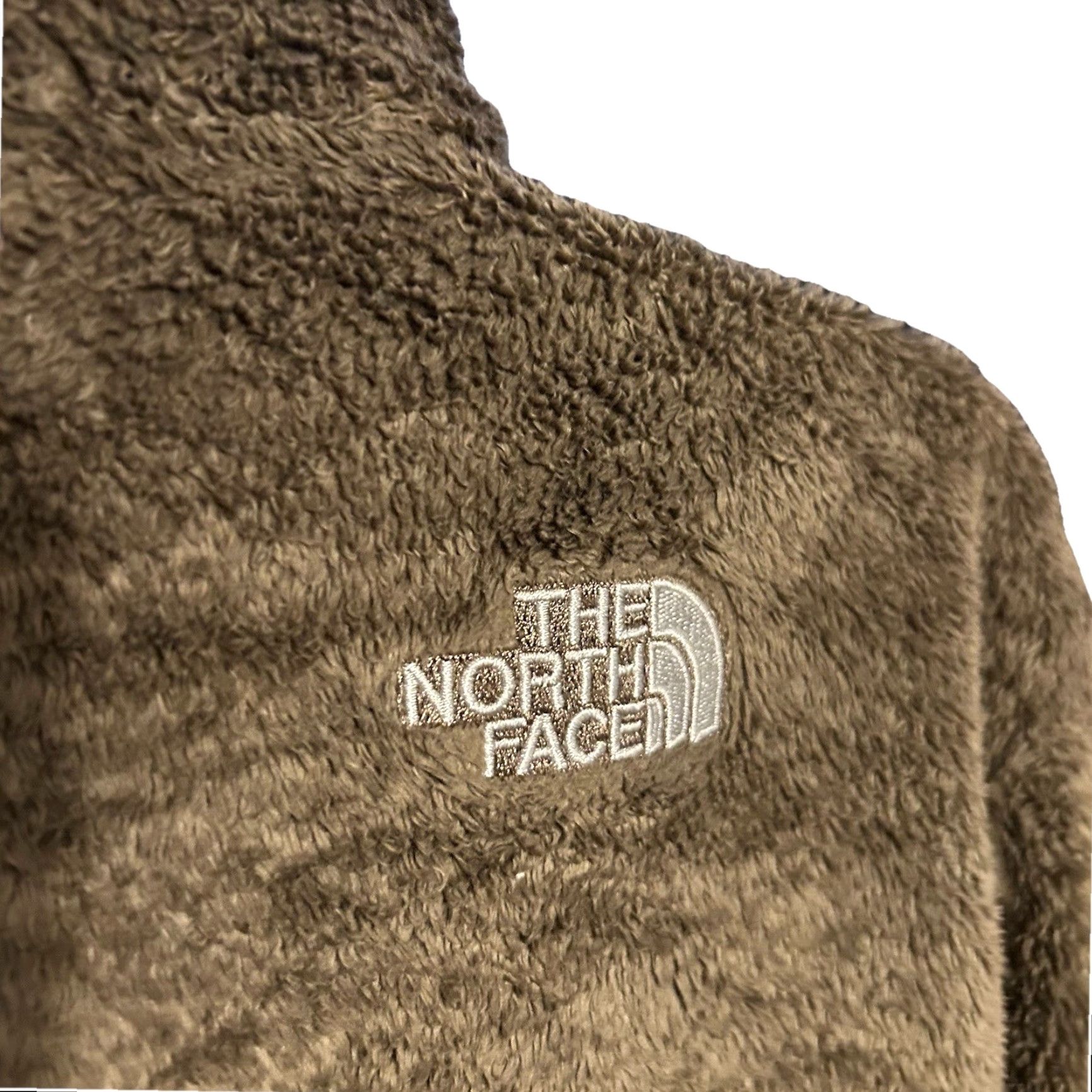The North Face The North Face Full Zip Fleece Jacket Women Large Brown Tone Pockets Mock Neck Shirt - Mens Womens Girls Boys Size L / US 10 / IT 46 - 6 Thumbnail