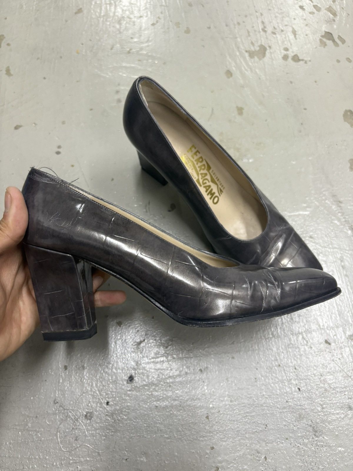 Salvatore Ferragamo Salvatore Ferragamo Leather Heels Size US 5.5 / IT 35.5 - 4 Thumbnail