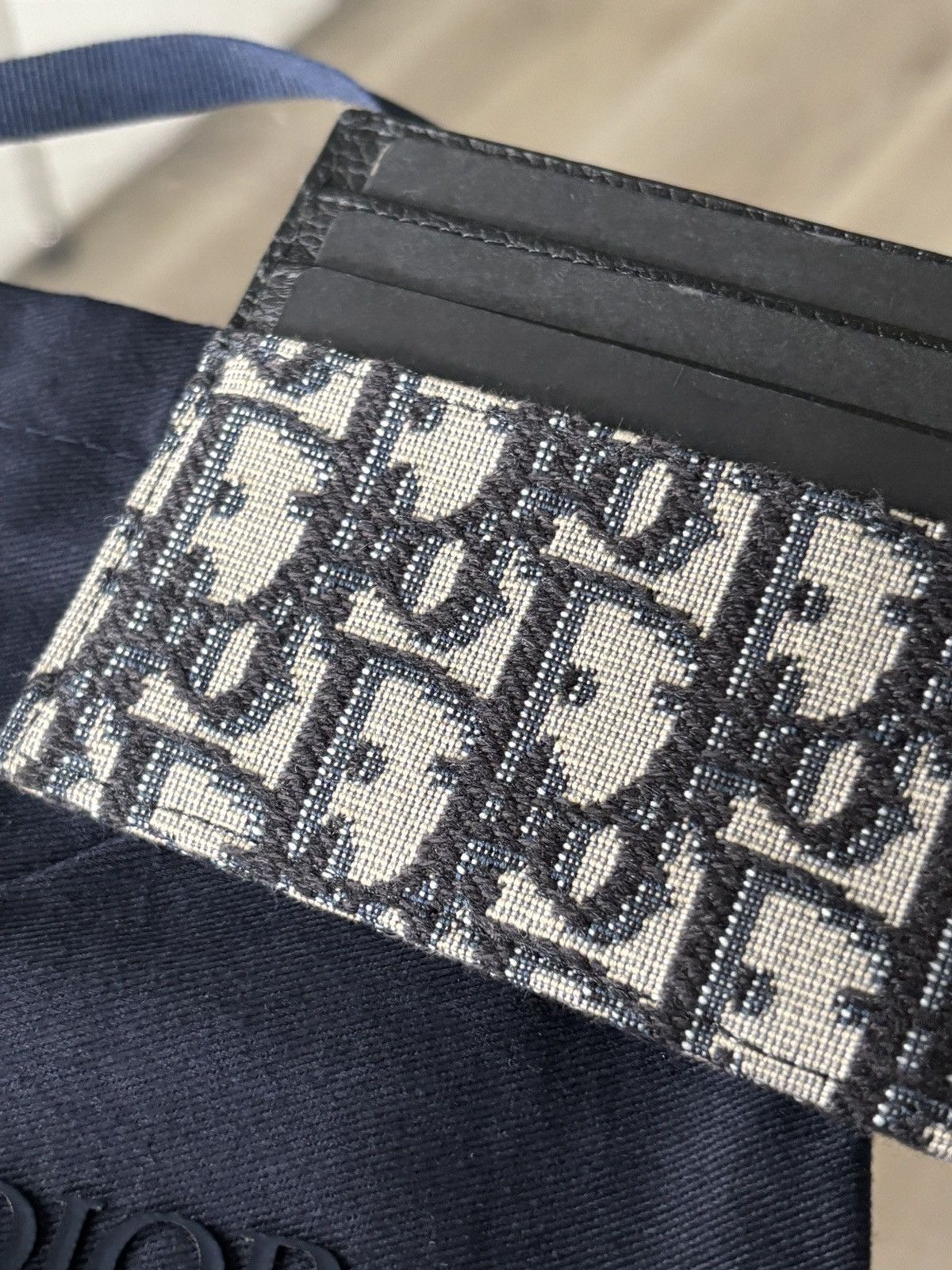 Dior DIOR OBLIQUE CARDHOLDER WALLET Size ONE SIZE - 7 Thumbnail