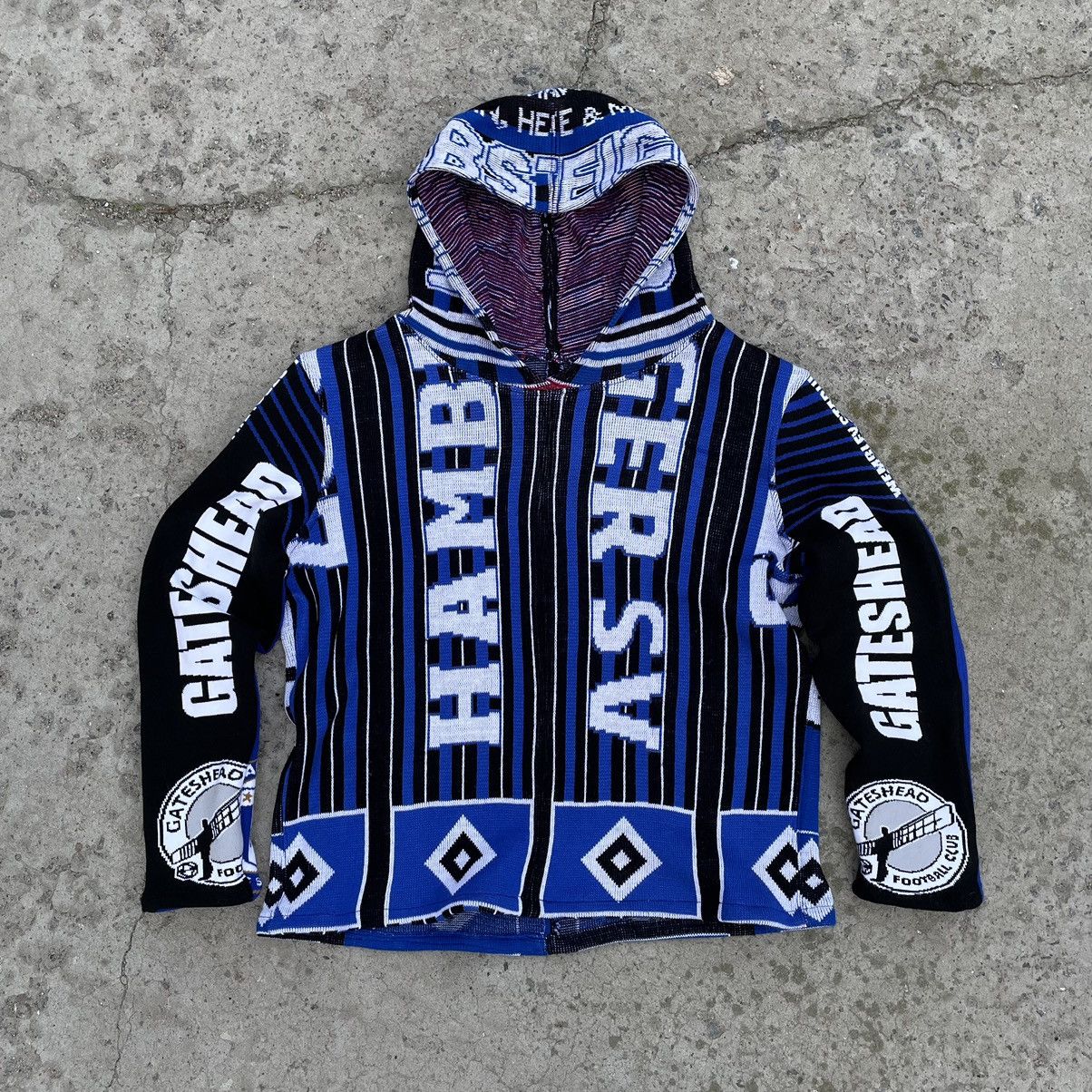 Vintage Vintage Custom Knit Hoodie Made by Me Y2K90s USA Scarf Size US S / EU 44-46 / 1 - 1 Thumbnail