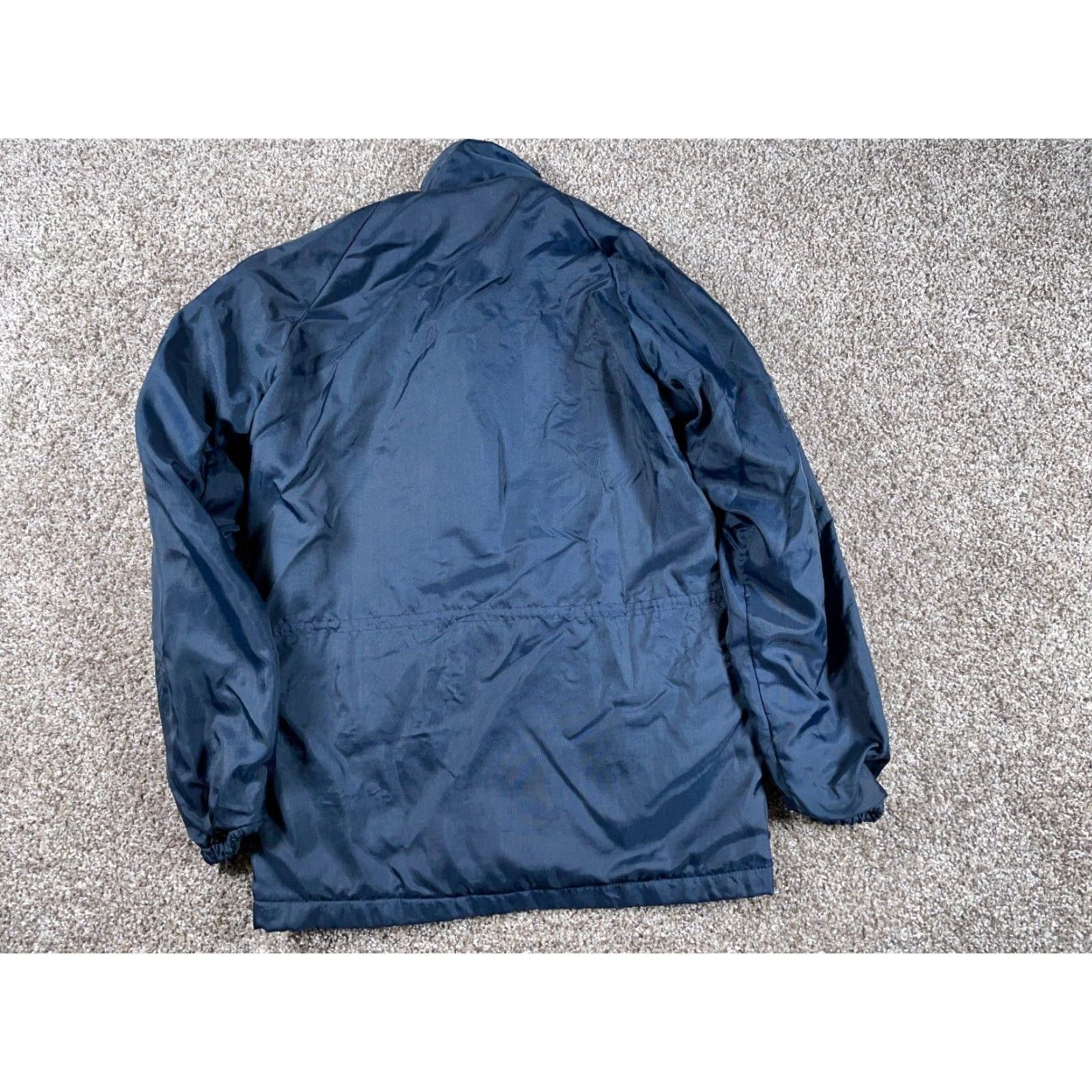 Dunbrooke VTG Dunbrooke Jacket Deep Pile Fleece Lined Blue Dark Blue Snap Button Adult 36 Regular Men Vintage Casual Workwear Size US XXS / EU 40 - 3 Thumbnail
