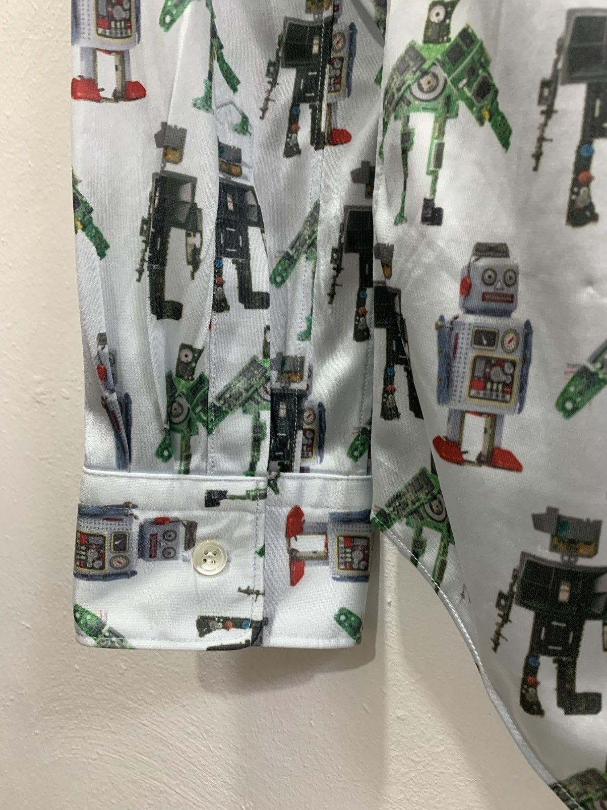Comme des Garcons COMME des GARÇONS HOMME DEUX ROBOT AOP BUTTON-UP SHIRT Size US M / EU 48-50 / 2 - 6 Thumbnail