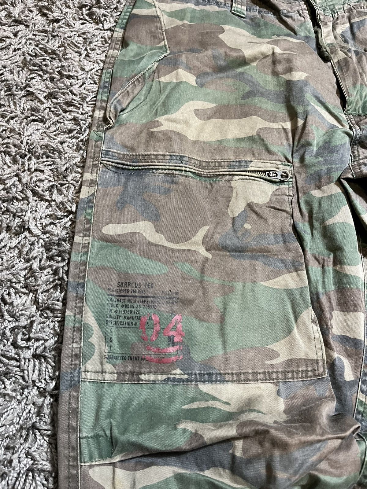 Surplus Research VINTAGE Y2K INFANTRY CARGO ZIP MILITARY PANTS SURPLUS TEX Size US 34 / EU 50 - 9 Thumbnail
