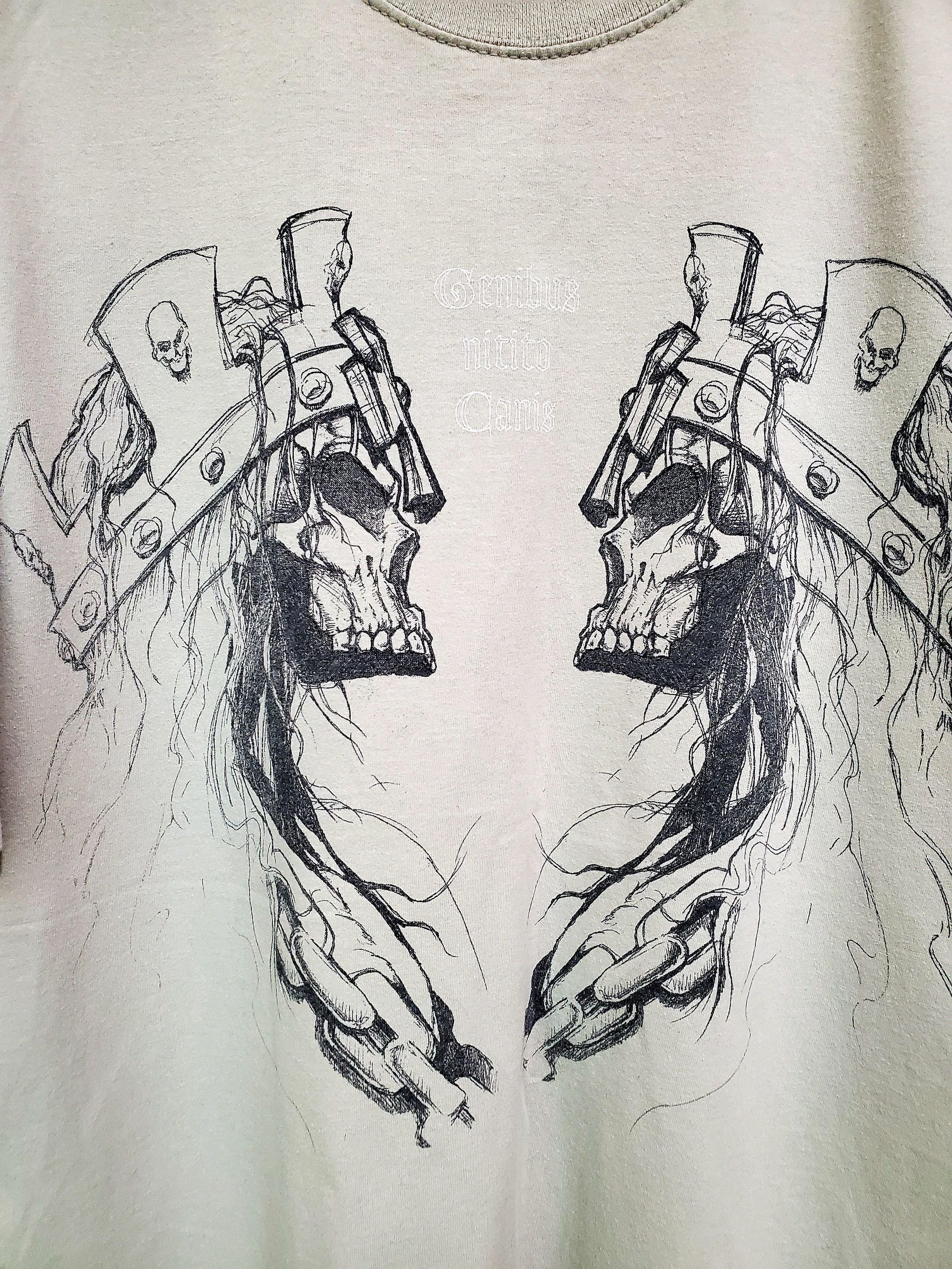 Vintage × WWE × WWF VINTAGE TRIPLE H GENIBUS NITITO CANIS CREAM CROWNED SKULLSXl Size US XL / EU 56 / 4 - 2 Thumbnail