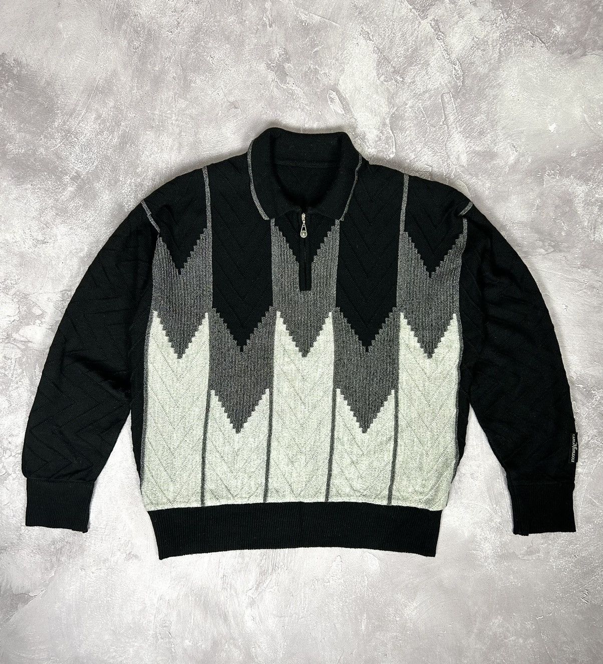 Carlo Colucci × Designer × Vintage Carlo Colucci Abstract Logo Wool Knit Sweater Size L Vintage Size US L / EU 52-54 / 3 - 1 Thumbnail