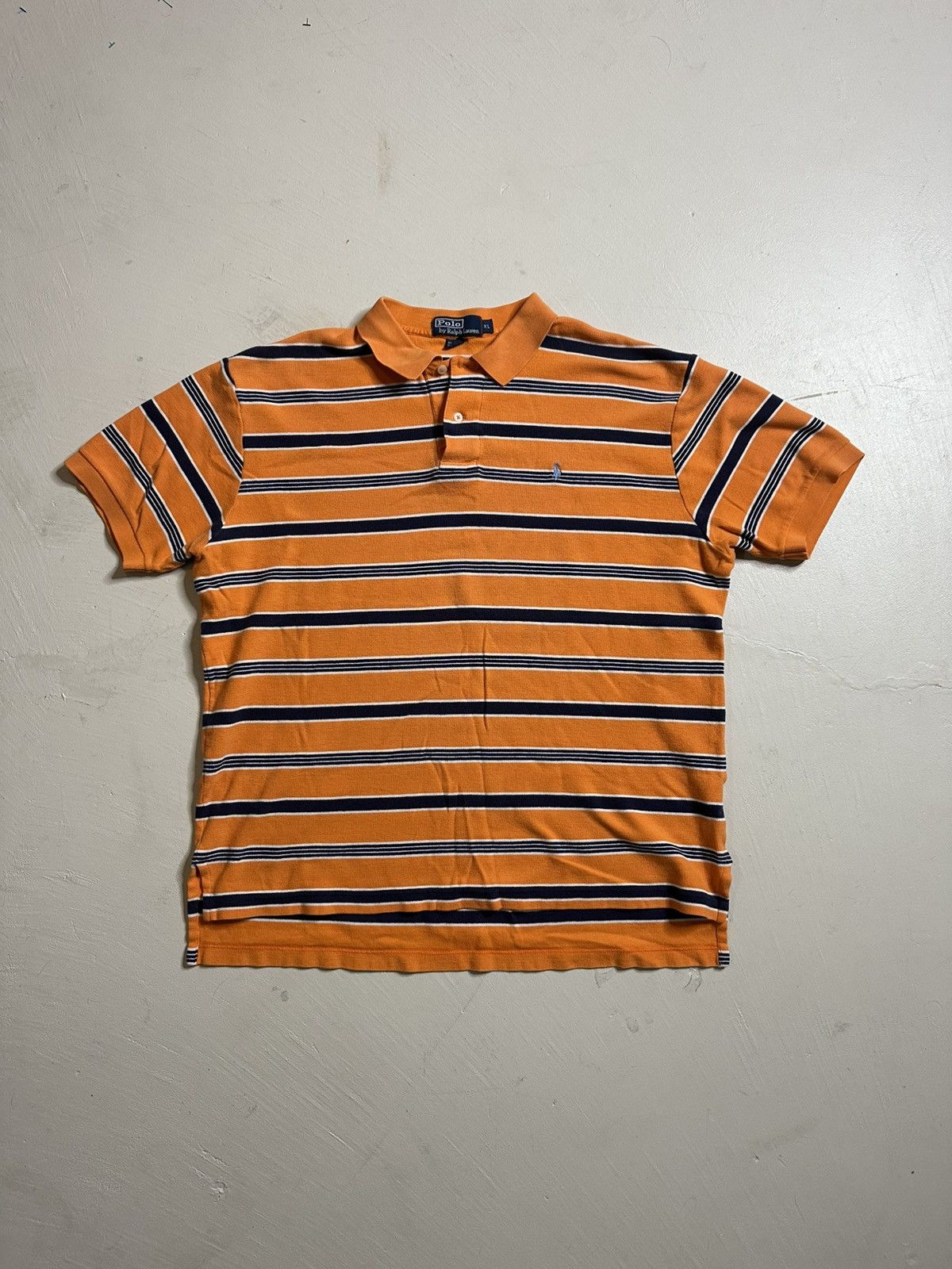 Polo Ralph Lauren Vintage Polo Ralph Lauren Striped Polo Shirt Size US XL / EU 56 / 4 - 3 Thumbnail