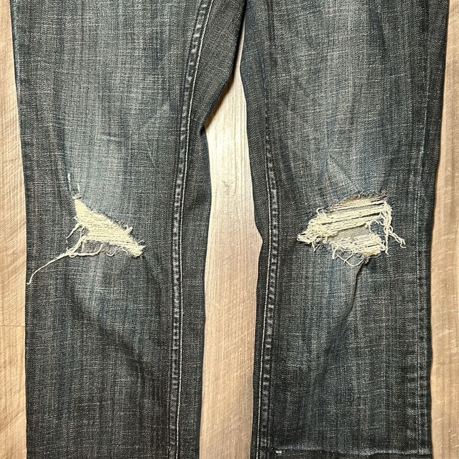 Other Vigoss The Jagger Distressed Straight Crop Jeans - 26 Size 26" / US 2 / IT 38 - 5 Thumbnail