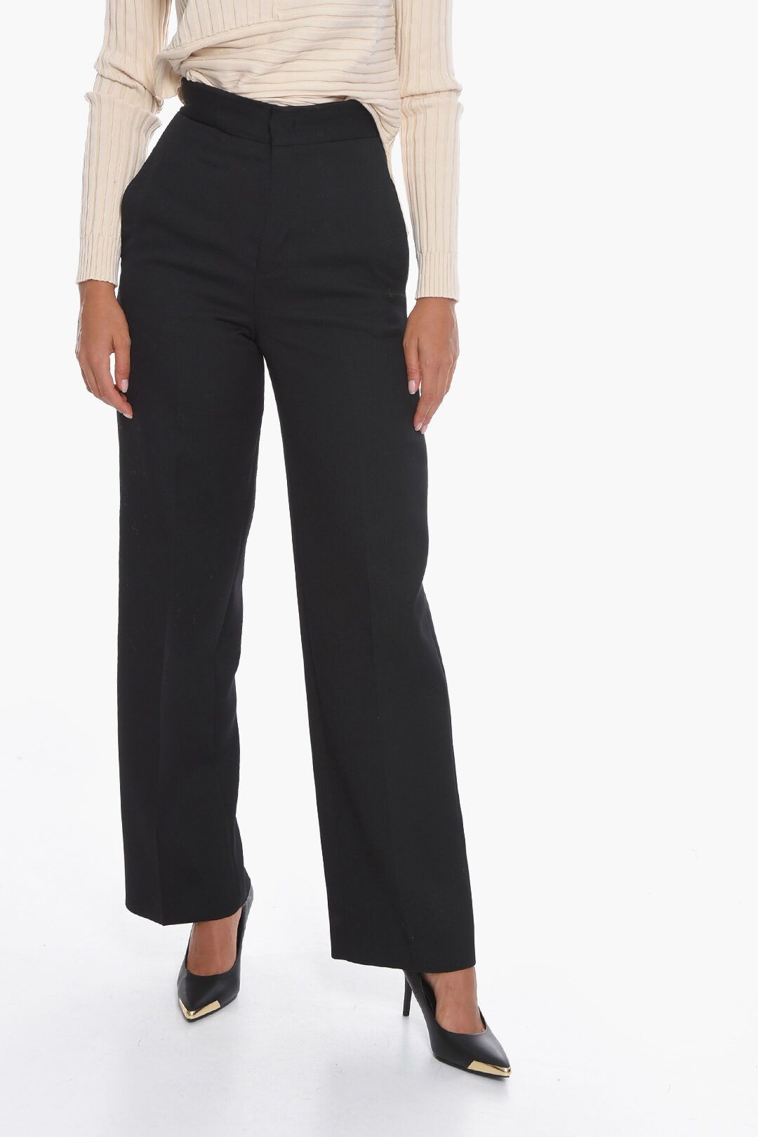 image of Jil Sander O1Dk11S0124 Trousers In Black, Women's (Size 26)