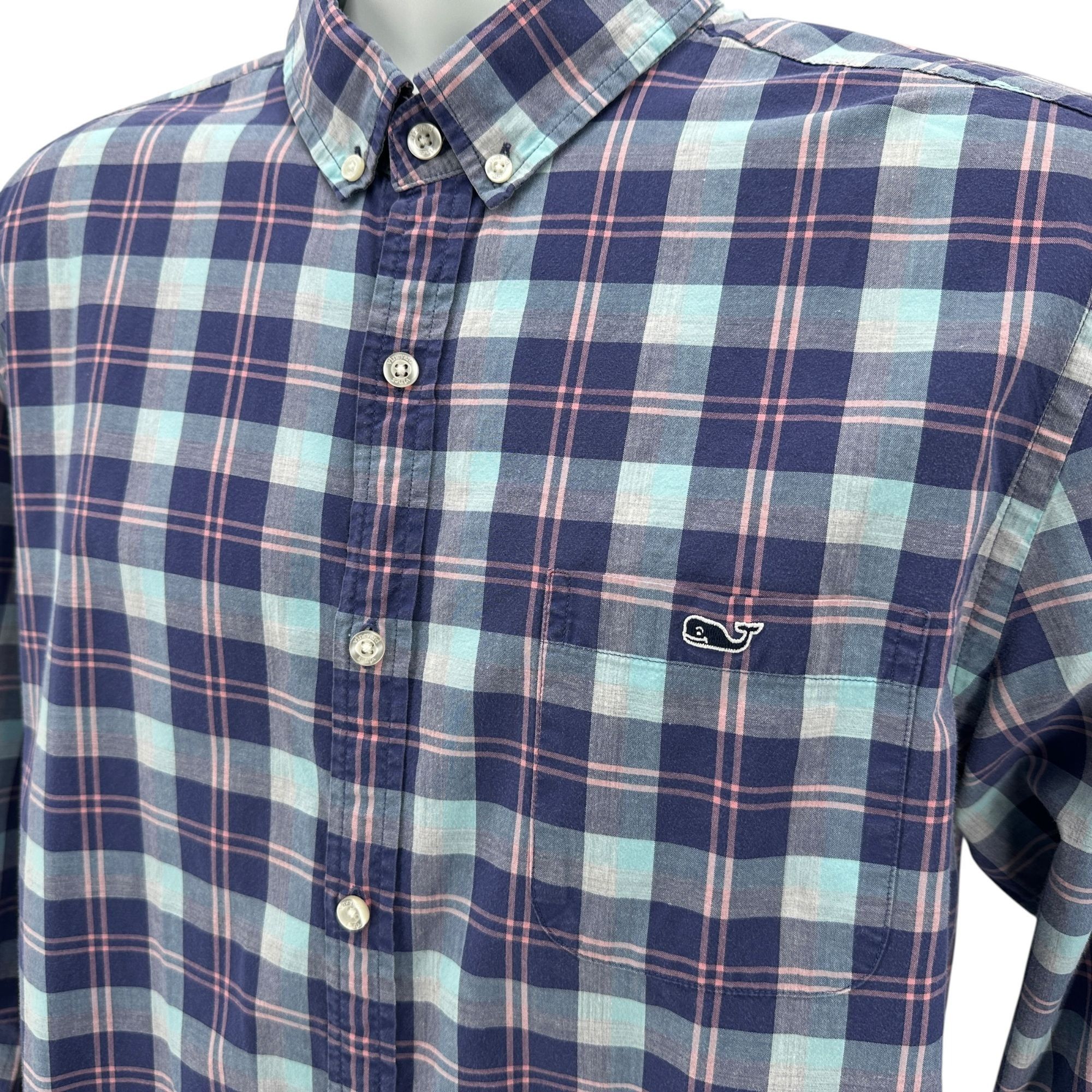 Vineyard Vines Vineyard Vines Mens Large Shirt Slim Fit Tucker Shirt Plaid Size US L / EU 52-54 / 3 - 2 Thumbnail