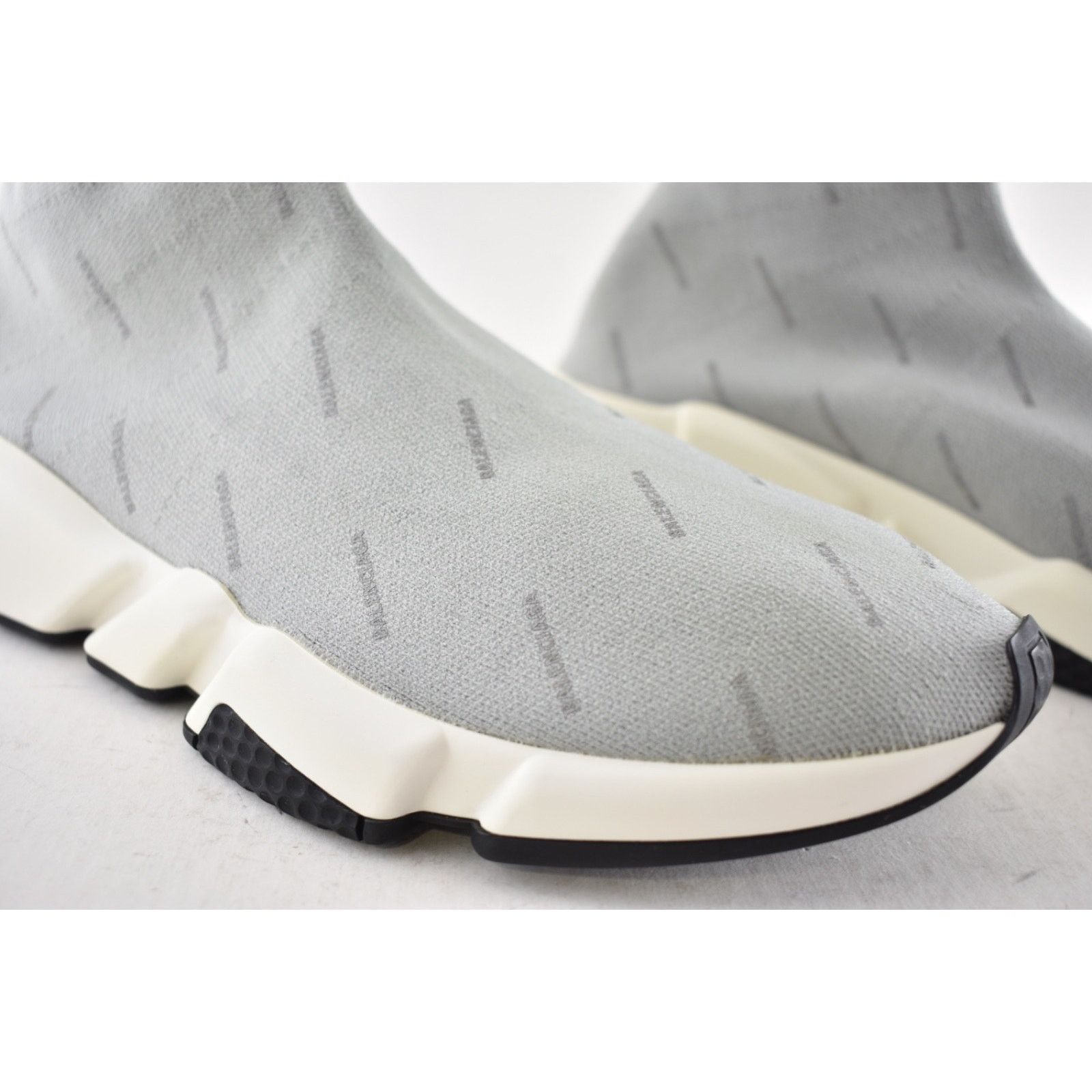 Balenciaga Balenciaga Speed Sock Grey Reflective High Top Sneaker 44 11 Size US 11 / EU 44 - 5 Thumbnail