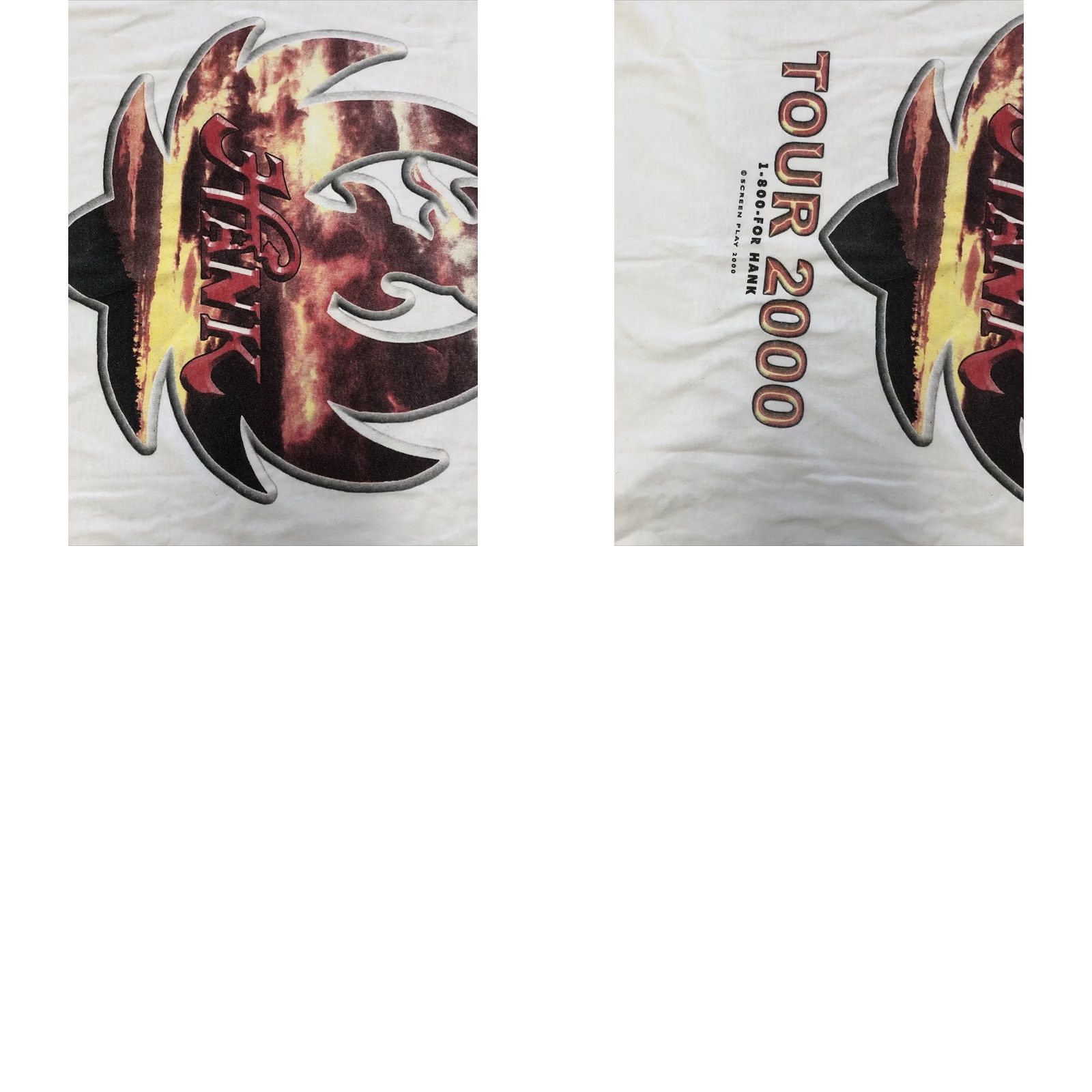 Delta VINTAGE Hank Williams Jr Tour 2000 Bocephus Delta Tag T-Shirt XL White Men Short Sleeve Graphic Print Concert 1990s" Size US XL / EU 56 / 4 - 9 Thumbnail