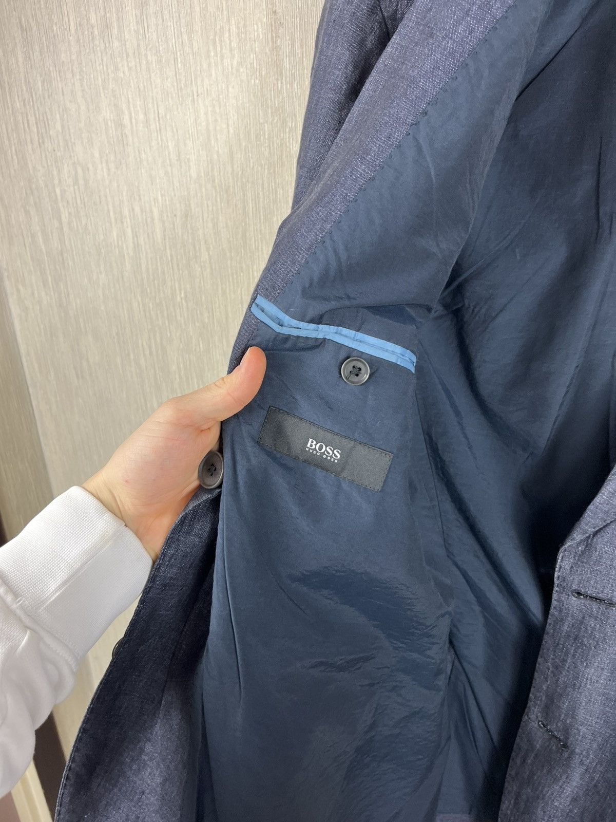 Designer × Hugo Boss Hugo Boss Solbiati 100% linen blazer jacket Ferner Jacobsen Size US S / EU 44-46 / 1 - 20 Thumbnail