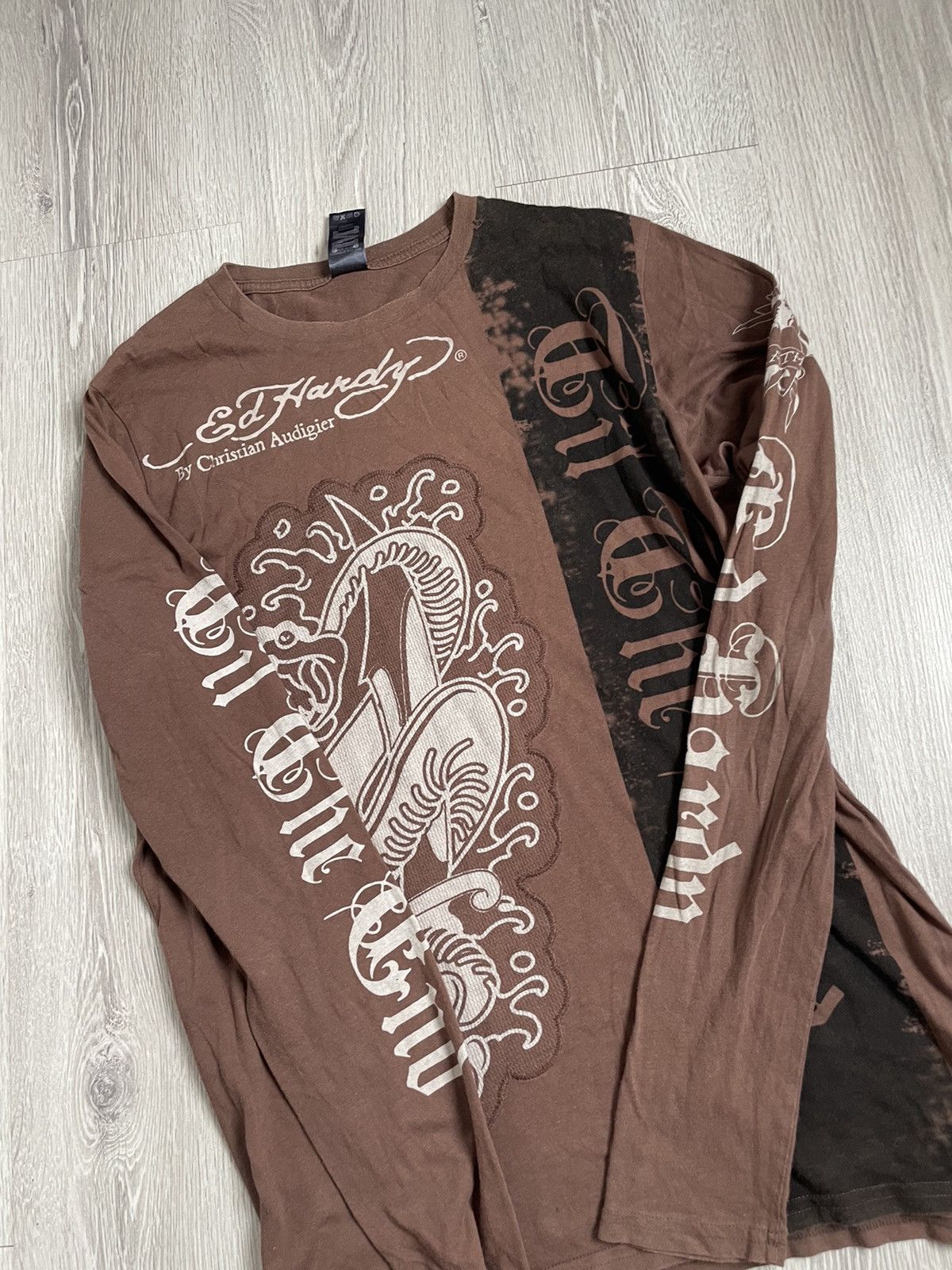 Ed Hardy Y2K💥 Ed Hardy Avant garde longsleeve Size US M / EU 48-50 / 2 - 4 Thumbnail