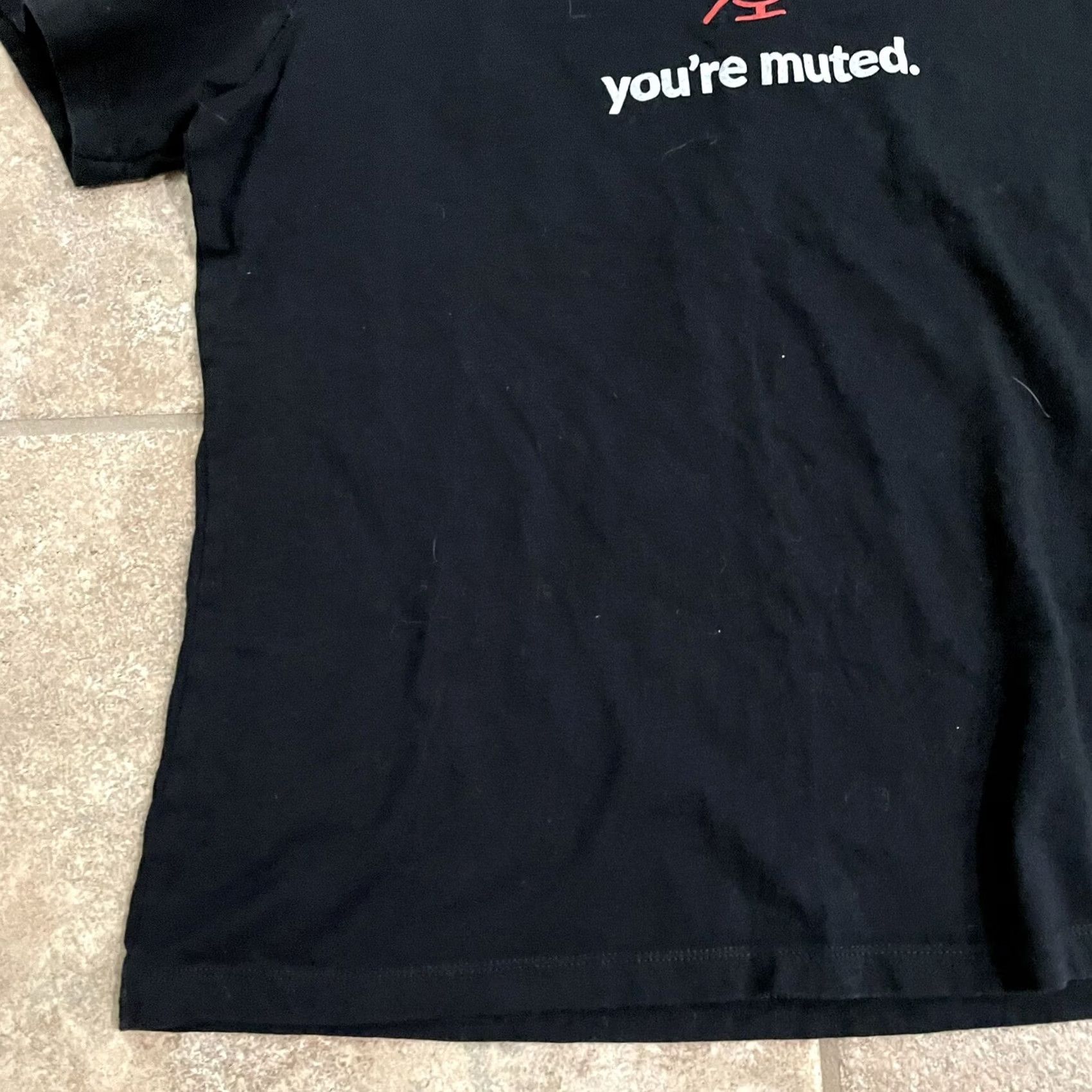 Vintage Grunt Style Shirt Womens L Black 100% Cotton you’re muted graphic Tee Size L / US 10 / IT 46 - 3 Thumbnail