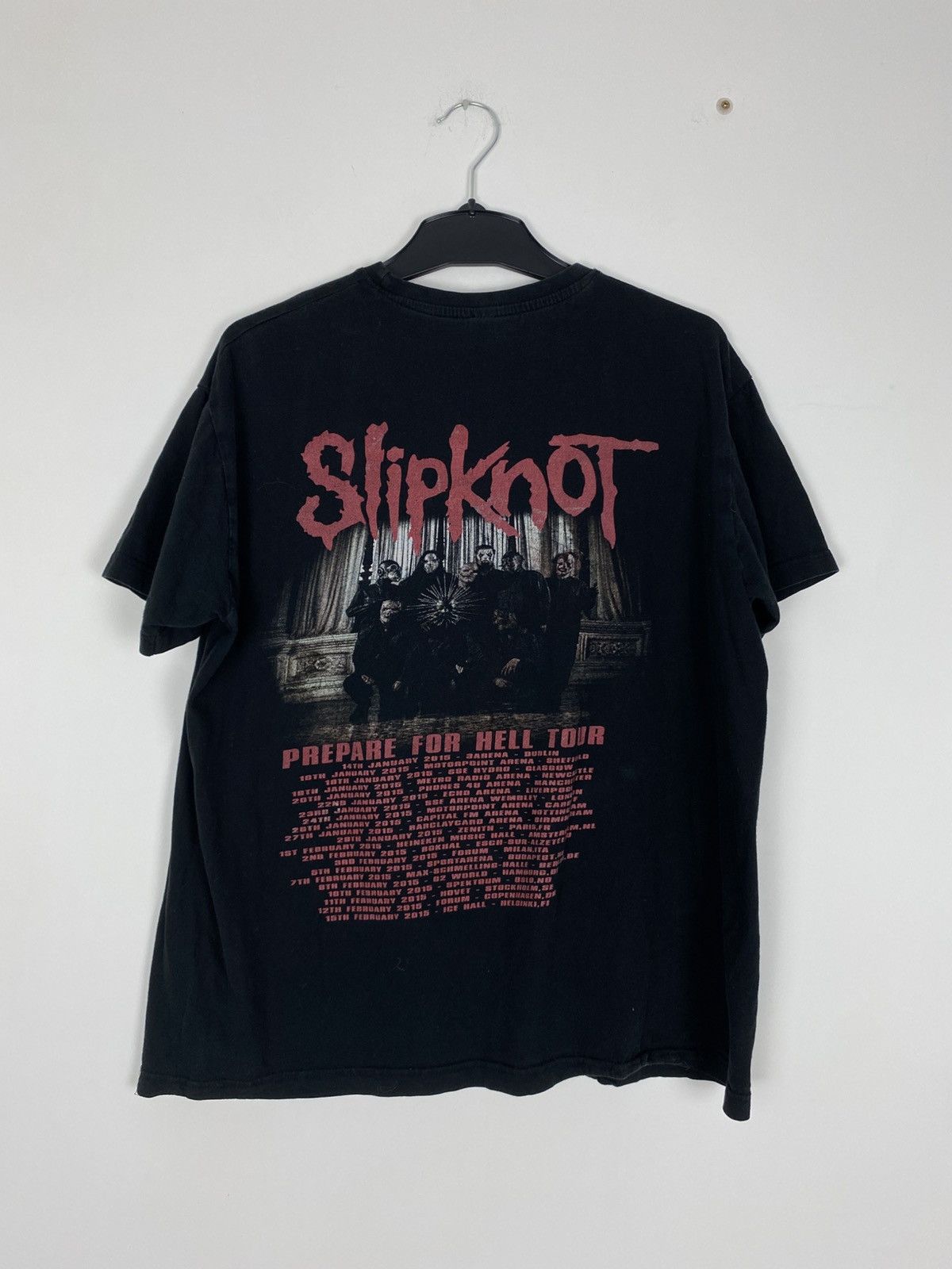 Band Tees Slipknot Prepare For Hell Tour 2015 tee metal rock band tees Size US L / EU 52-54 / 3 - 2 Thumbnail