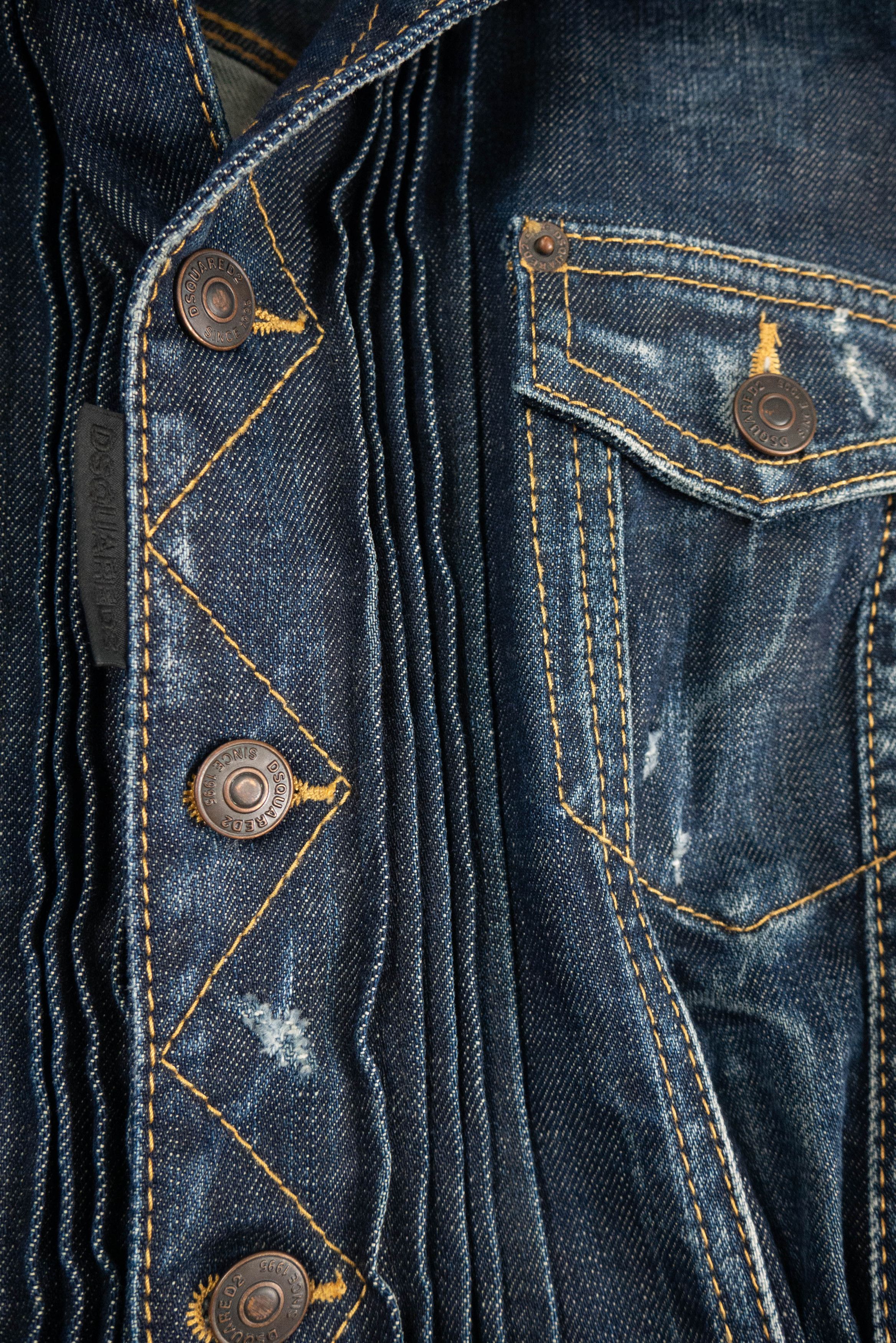 Dsquared2 Dsquared2 denim jacket – katana style, aesthetic streetwear Size M / US 6-8 / IT 42-44 - 3 Thumbnail