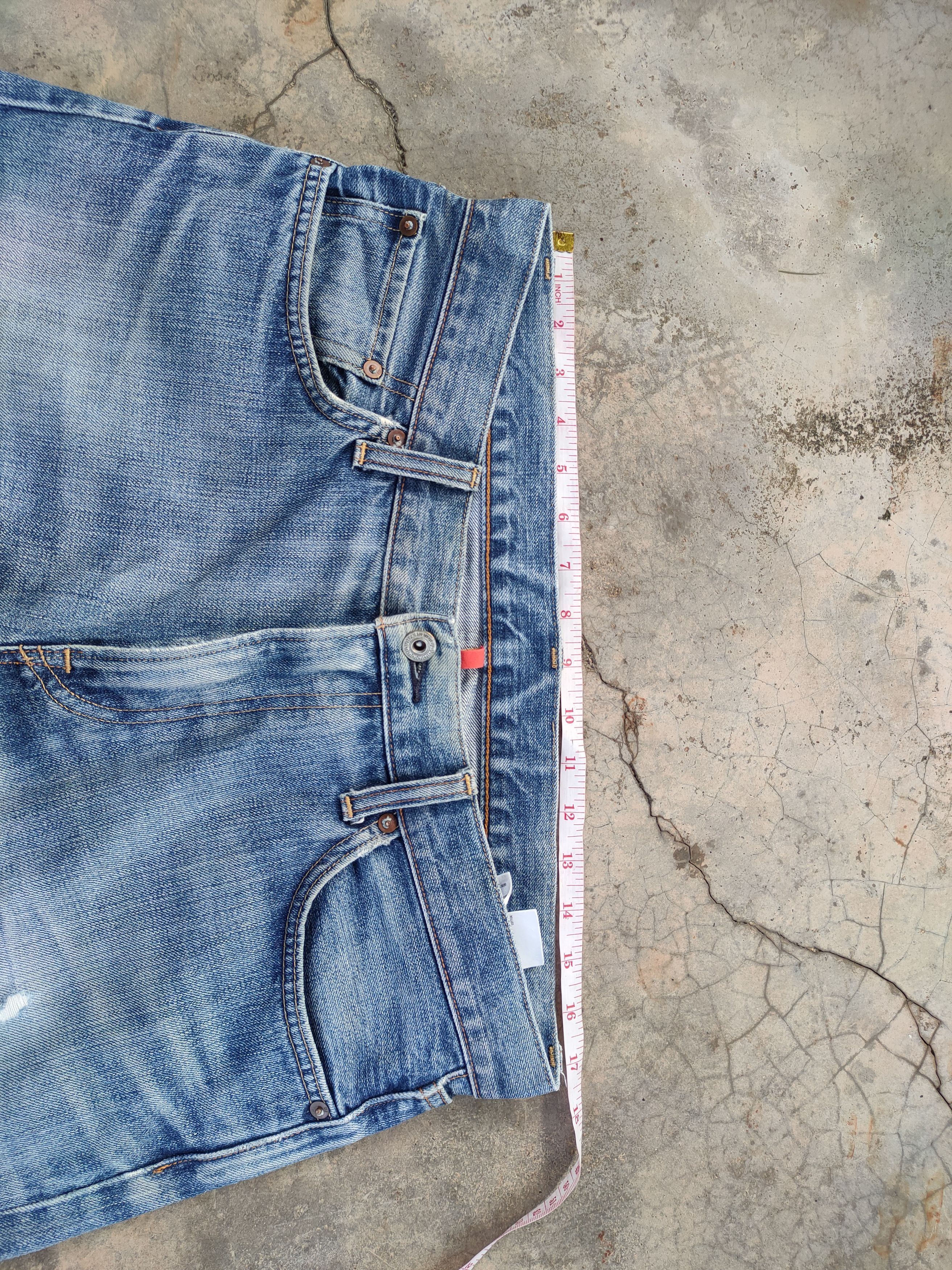 Japanese Brand JAPANESE VINTAGE FADED DISTRESSED DENIM JEAN PANTS Size US 34 / EU 50 - 5 Thumbnail