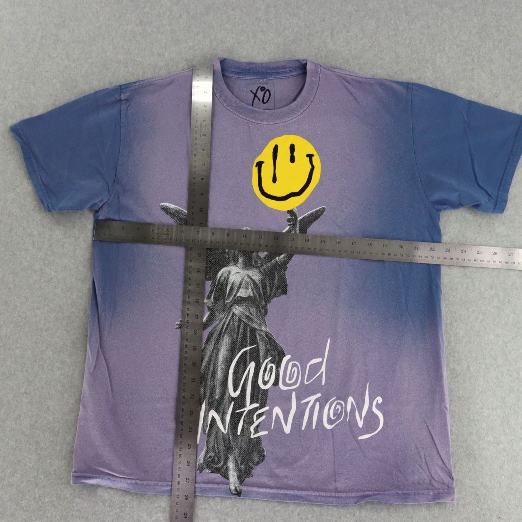 Vintage XO THE WEEKND Nav “Good Intentions” T-Shirt Size XL Purple Tye die NEW RARE Size US XL / EU 56 / 4 - 4 Thumbnail