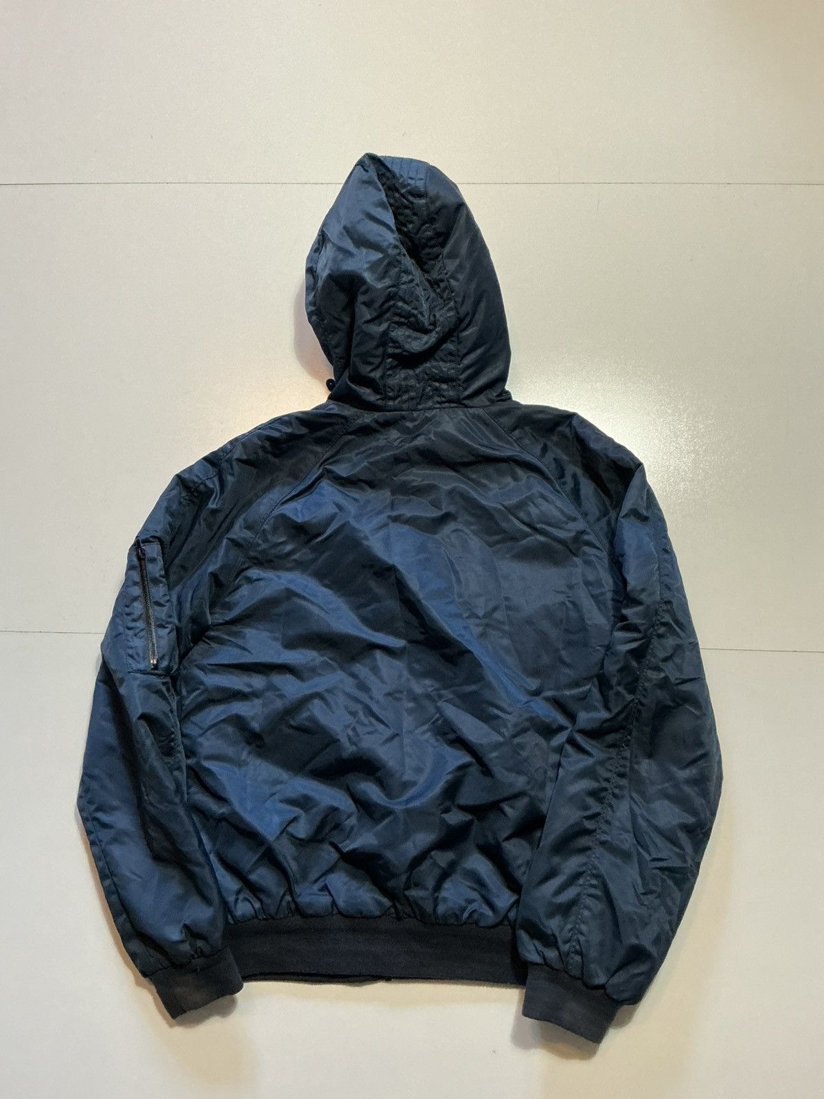 Whyred WHYRED Double Zip Military Army Hooded Bomber Flight Jacket Size US M / EU 48-50 / 2 - 2 Thumbnail