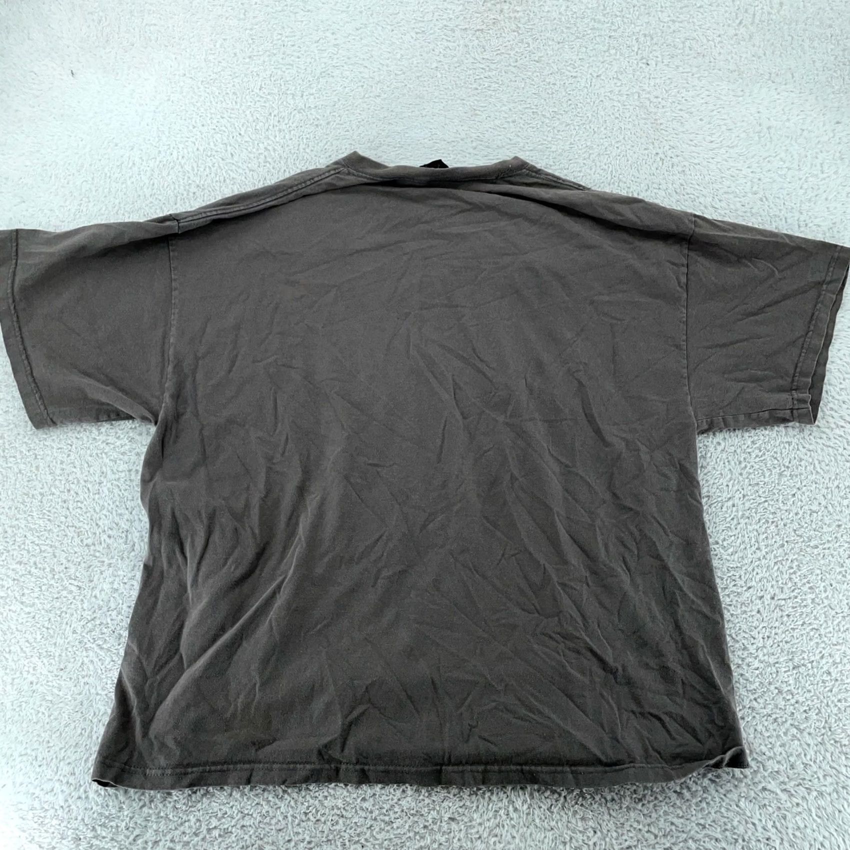 Vintage Johnny Cash Shirt Mens XL Brown Gray Folsom Prison 1968 Rock Band Country Size US XL / EU 56 / 4 - 4 Thumbnail